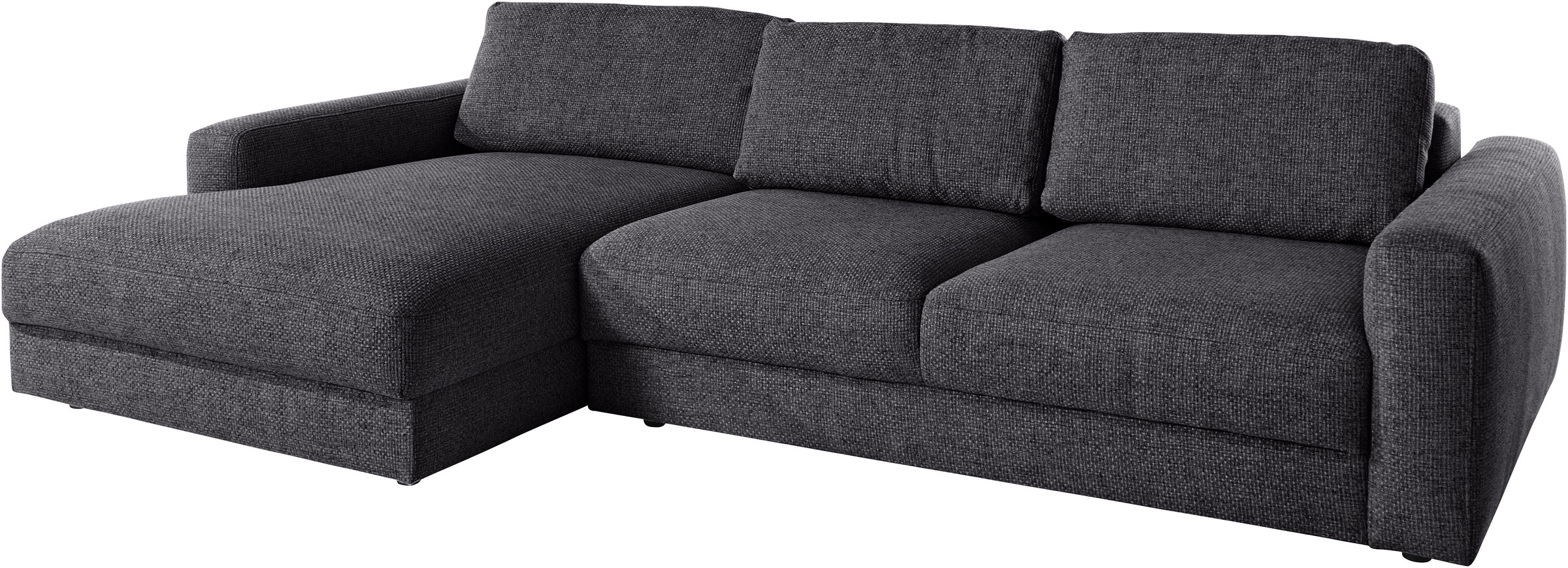 Places of Style Ecksofa »Bloomfield, elegant, viel Platz, Mega Couch, Breite 303cm, L-Form«, extra tiefe Sitzfläche, wahlweise mit Sitztiefenverstellung
