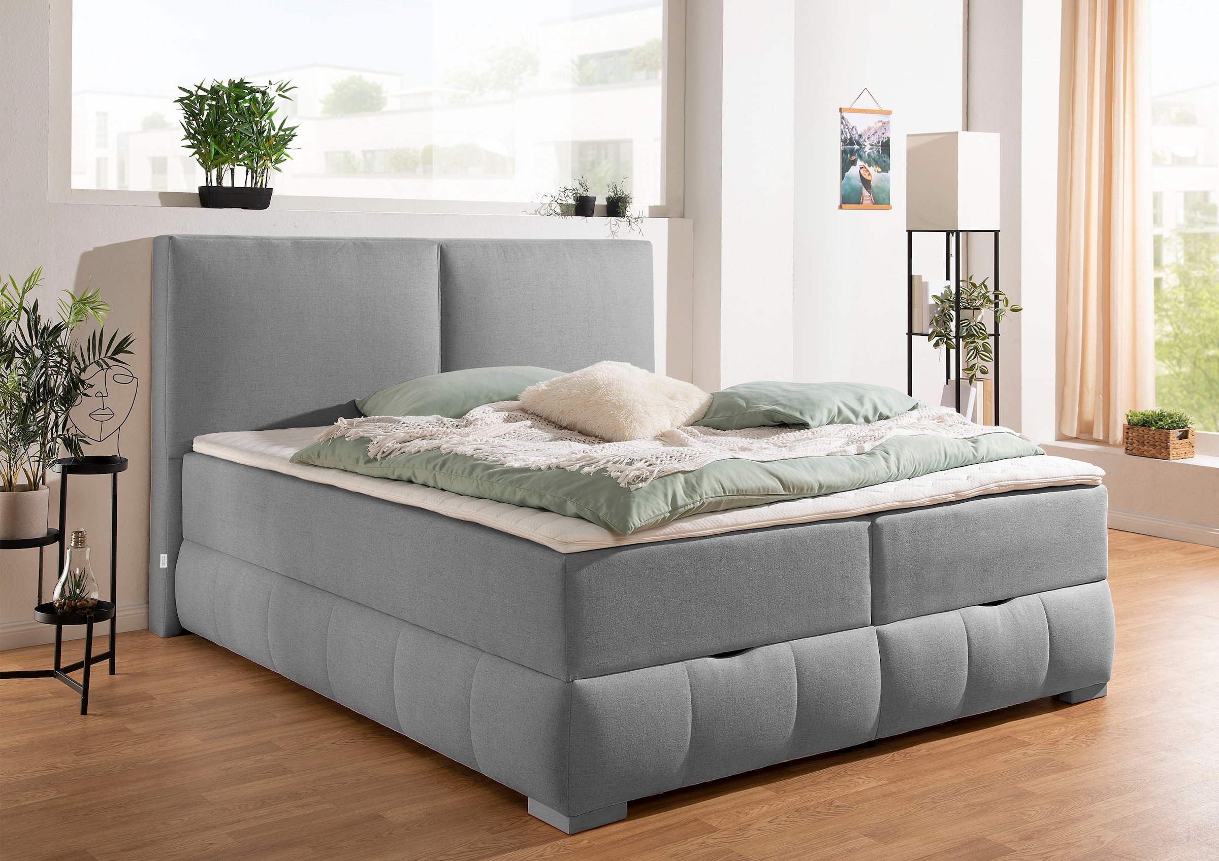 Guido Maria Kretschmer Home&Living Boxbett »Wehma«, in H2, H3 & H4 wählbar, inklusive Topper