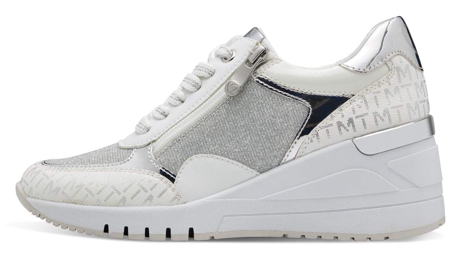 MARCO TOZZI Keilsneaker  , Freizeitschuh, Halbschuh, Schnürschuh in veganer Verarbeitung