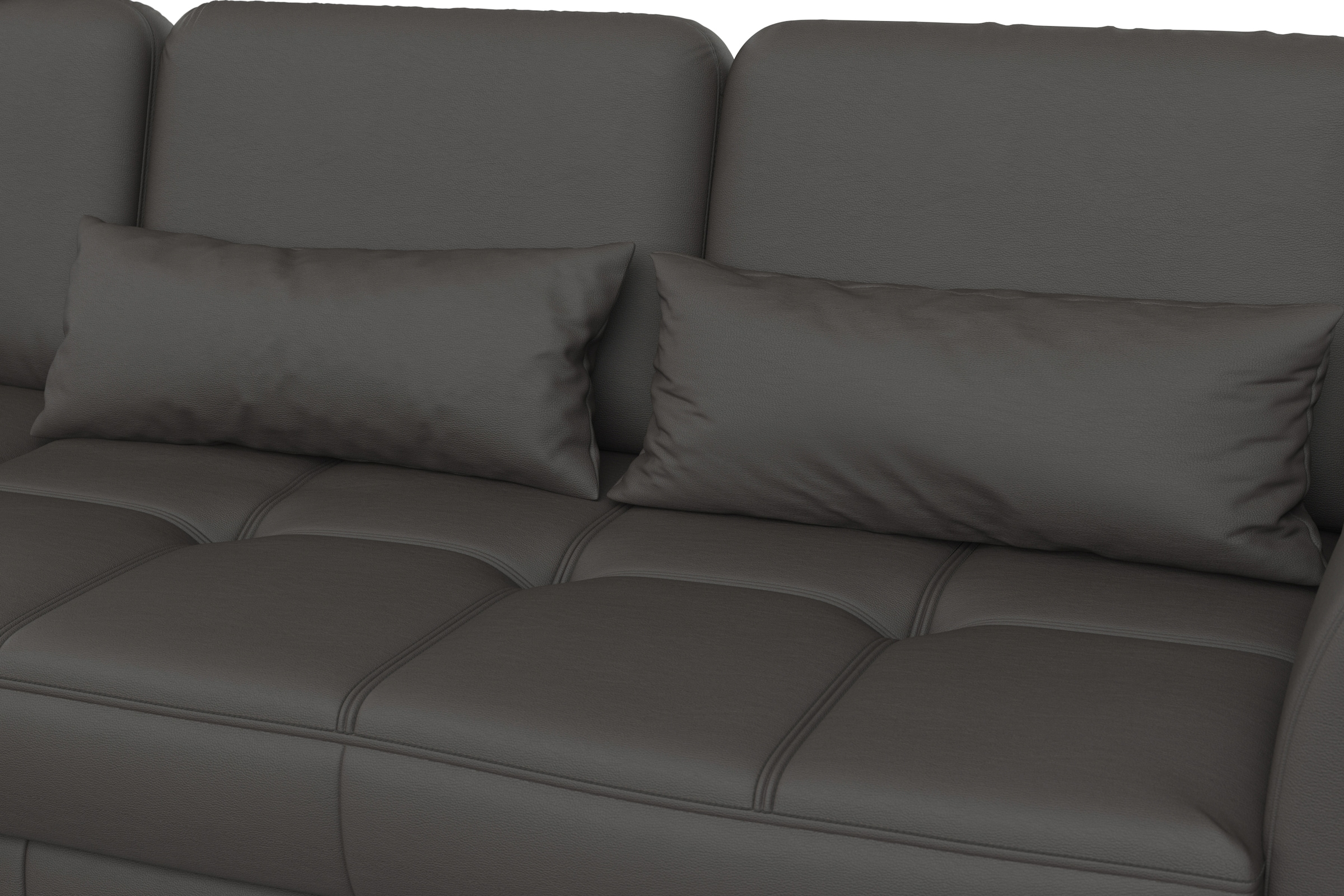 sit&more Ecksofa »Bendigo L-Form«, inklusive Sitztiefenverstellung, Bodenfreiheit 12 cm, in 2 Fußfarben