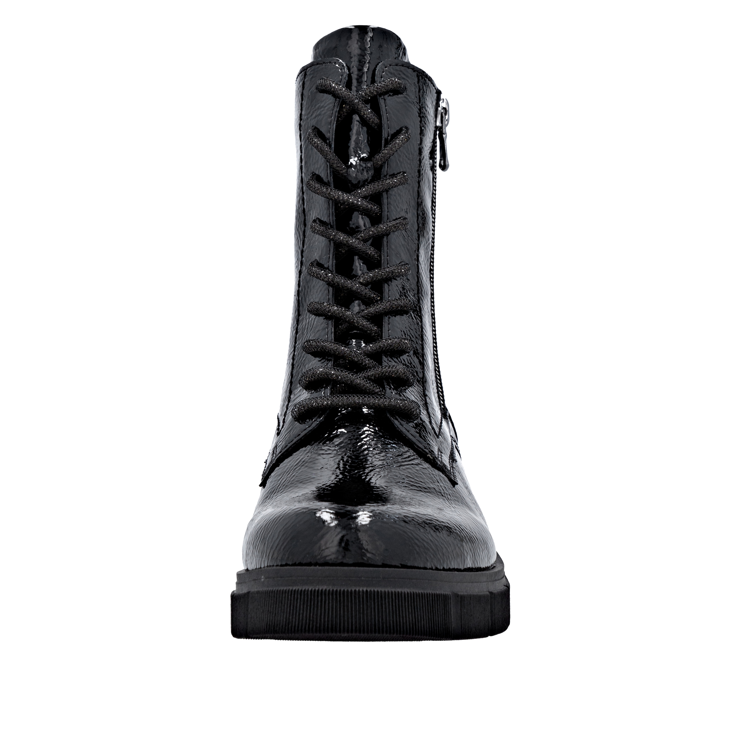 Remonte Schnürstiefelette, Schnürboots, Stiefelette, Profilsohle, mit Glitzer-Schnürsenkel