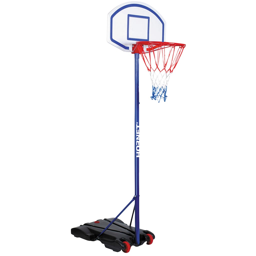 Hornet by Hudora Basketballständer »Hornet 205«, (Set, 3 St., Basketballständer mit Ball und Pumpe), mobil, höhenverstellbar bis 205 cm