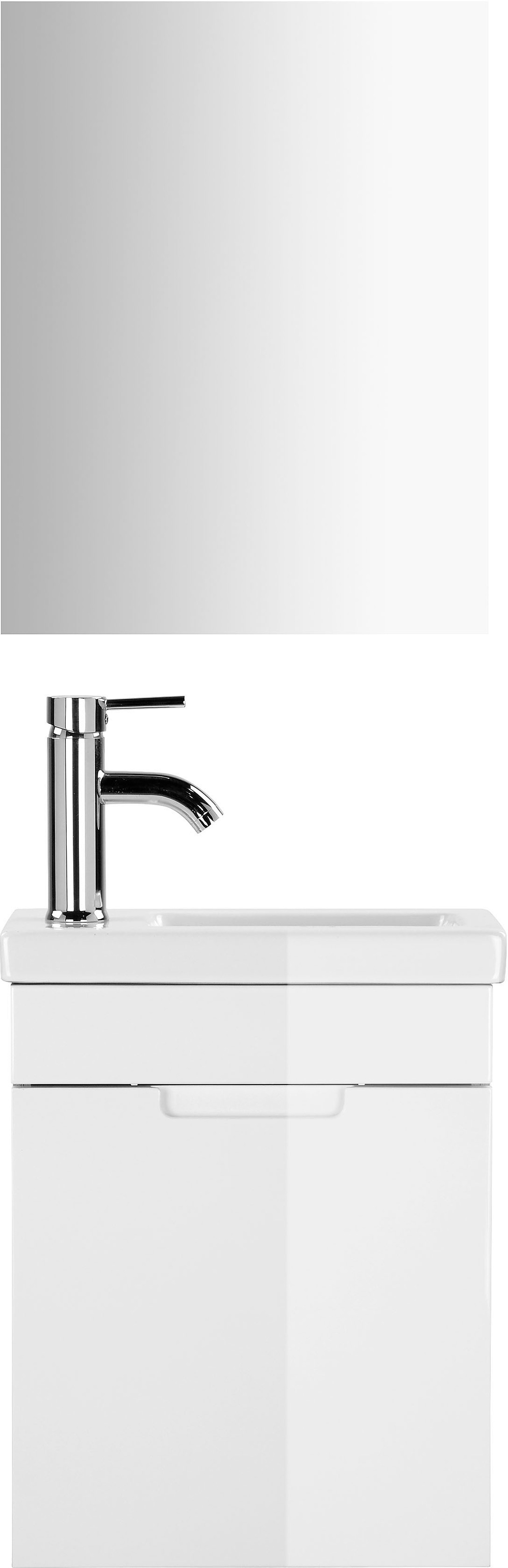 welltime Badmöbel-Set »Lund Gästebad Gästebadezimmmer Set Gäste-WC Waschpla günstig online kaufen