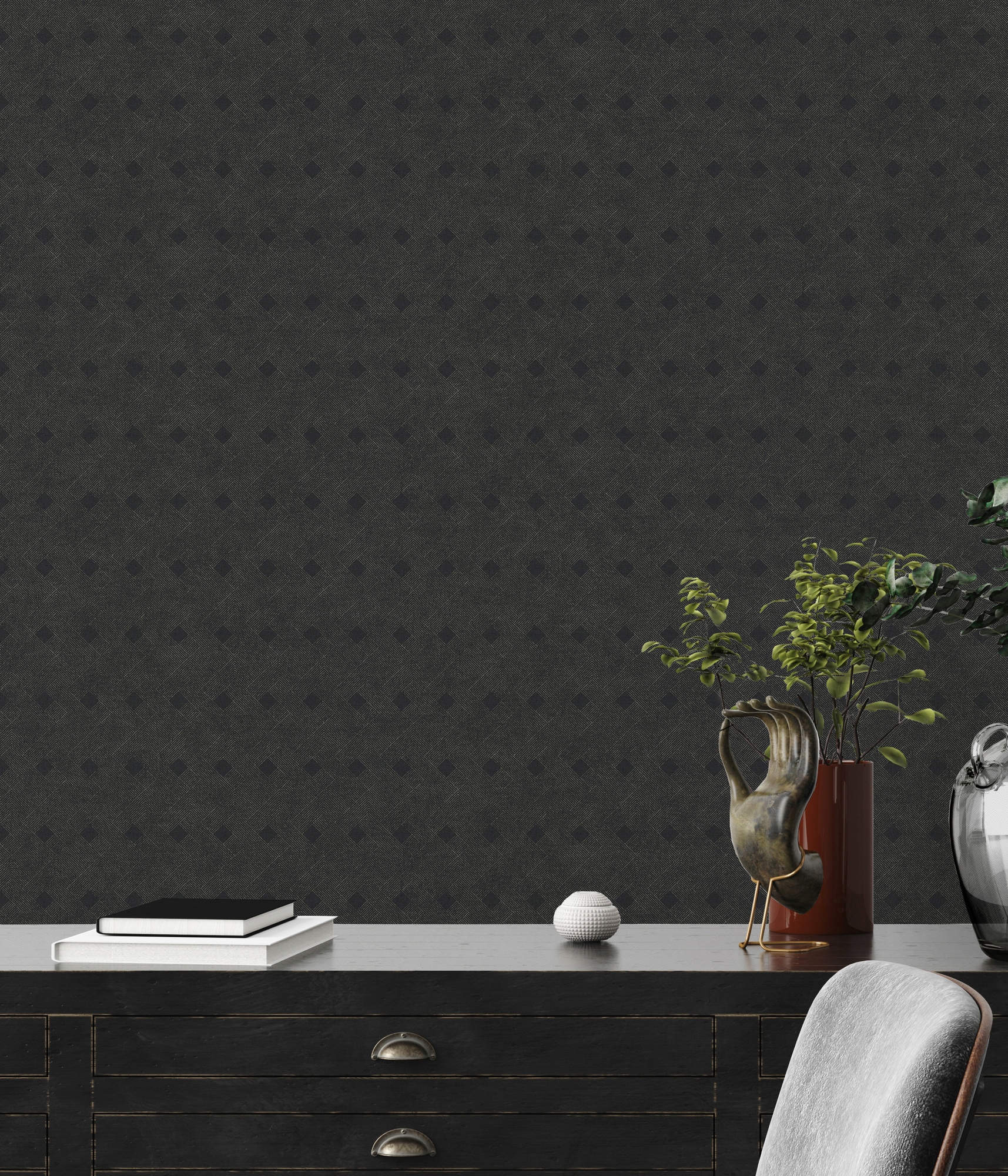 A.S. Création Vliestapete »Cuba«, Ethnomuster-abstrakt-minimalistisch, Geometrische Tapete Designer Metallic Tapeten Wohnzimmer Schlafzimmer