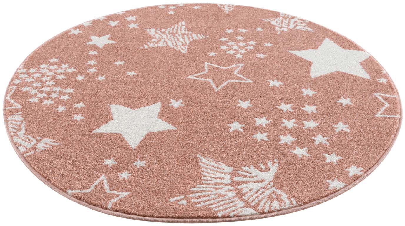 Carpet City Kinderteppich »Anime9387«, rund, 11 mm Höhe, Sternen-Teppich, W günstig online kaufen