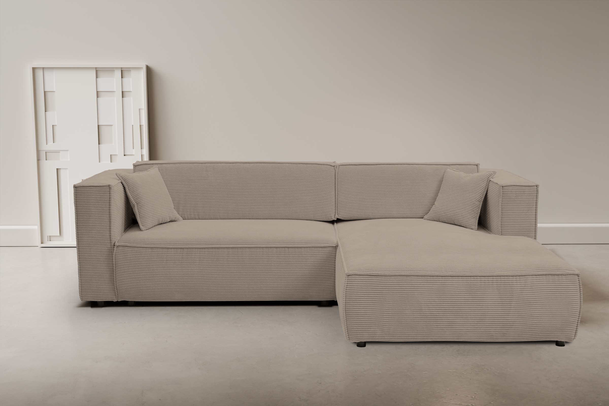 WERK2 Ecksofa »Atlanta-New, modernes Design, Stellmaße 295x182 cm, L-Form, günstig online kaufen