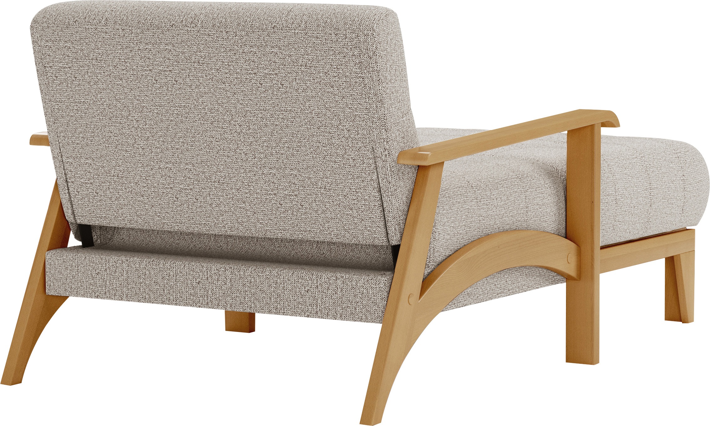 sit&more Recamiere »Billund«, Armlehnen aus eichefarbigem Buchenholz, verschiedene Bezüge und Farben