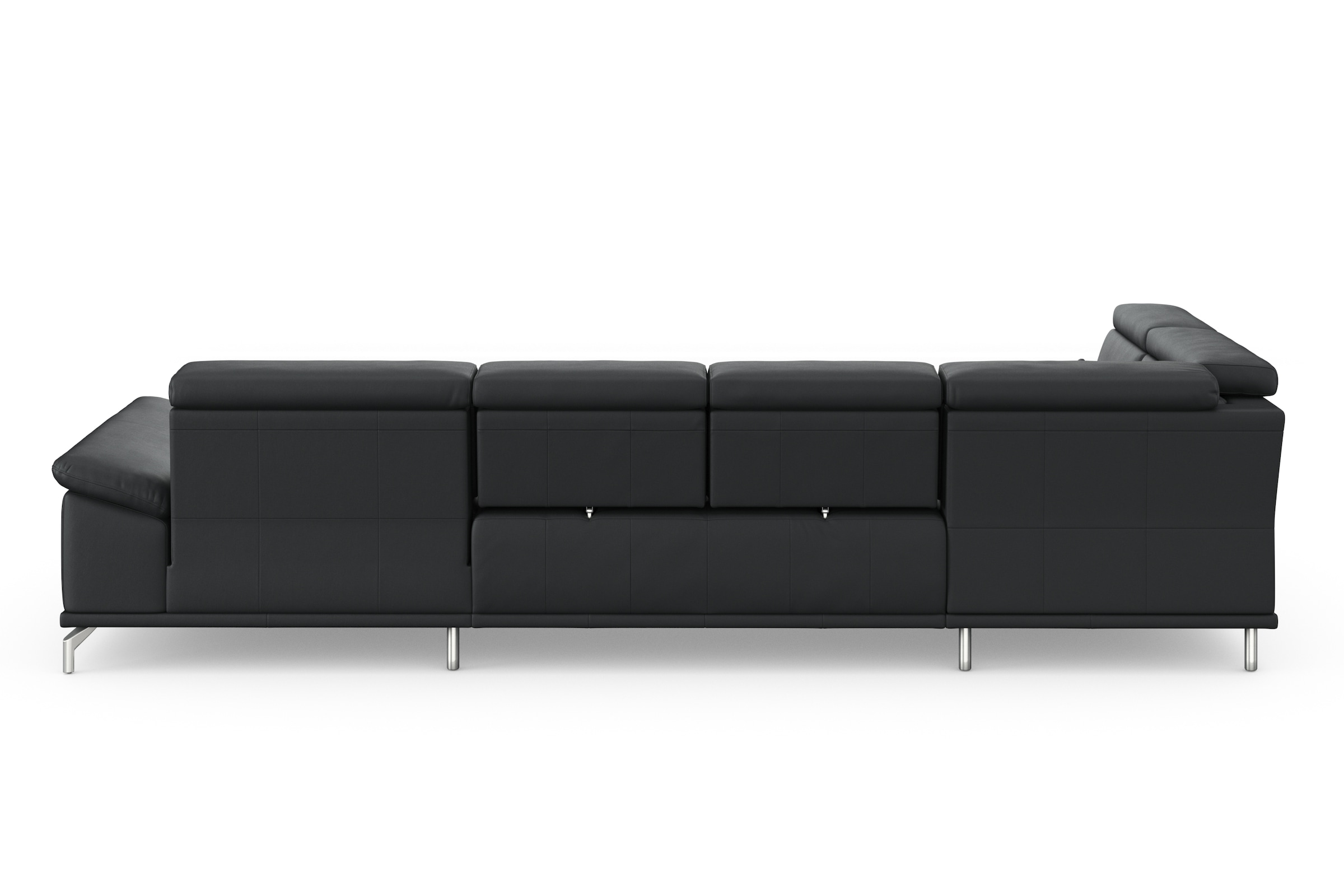 sit&more Wohnlandschaft »Cabrio U-Form, mit Sitztiefenverstellung, Arm- und Kopfteilverstellung«, 3 Nierenkissen, Federkern, optional Bettfunktion und Stauraum