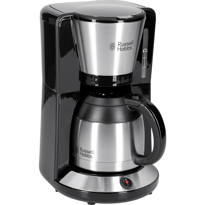 RUSSELL HOBBS Filterkaffeemaschine »Adventure 24020-56« 1 l Kaffeekanne Papierfilter 1x4 mit Thermokanne, 1100 Watt, Edelstahl gebürstet...