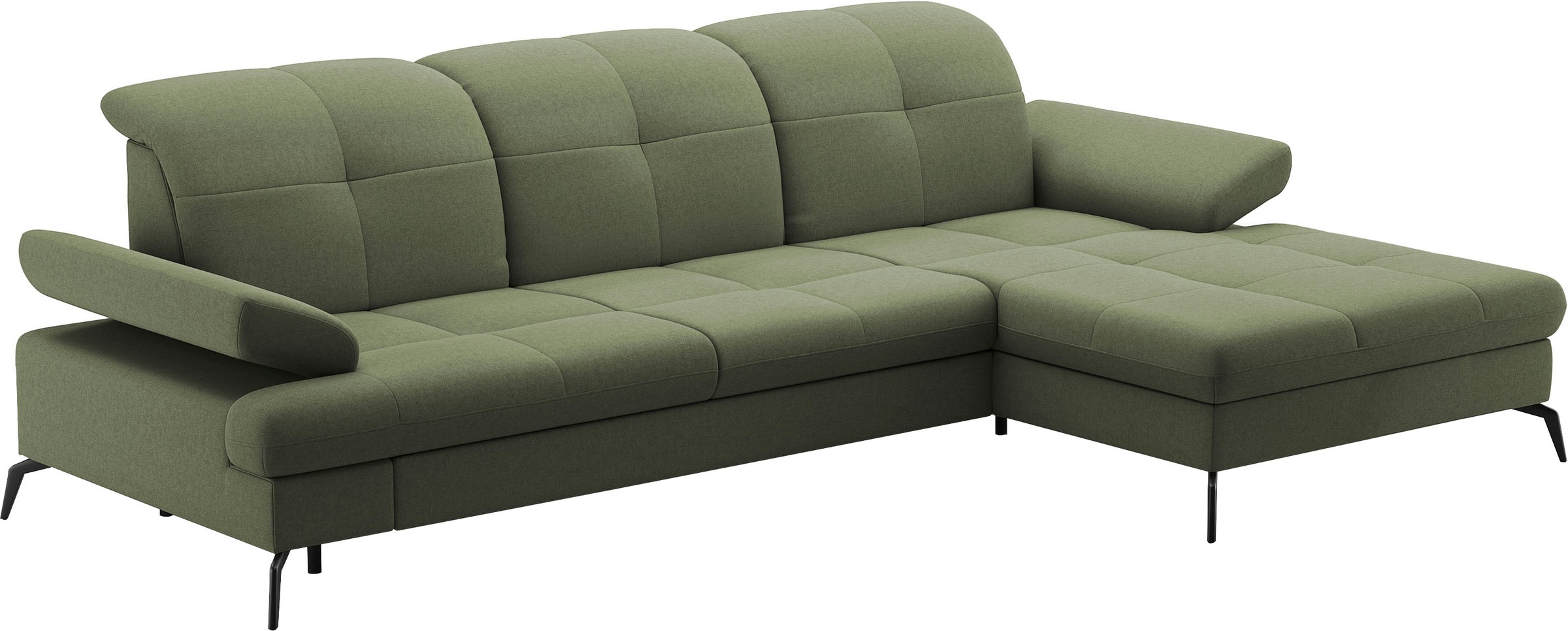 sit&more Ecksofa »Amica, L-Form, inkl. Sitztiefenverstellung & Armteilverstellung«, wahlweise mit Bettfunktion, Bettkasten und Kopfteilverstellung