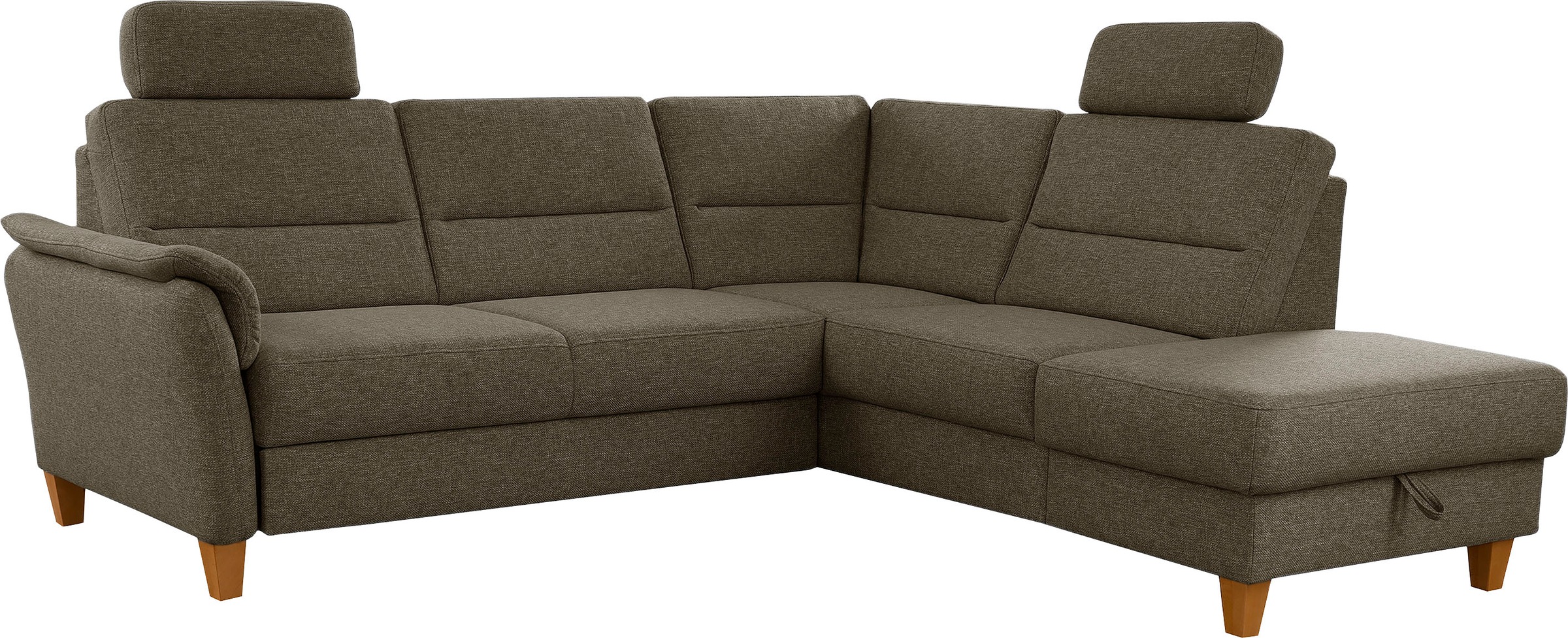 Home affaire Ecksofa »Palmera L-Form«, Federkern, wahlweise mit Bettfunktion und mit/ohne Stauraum
