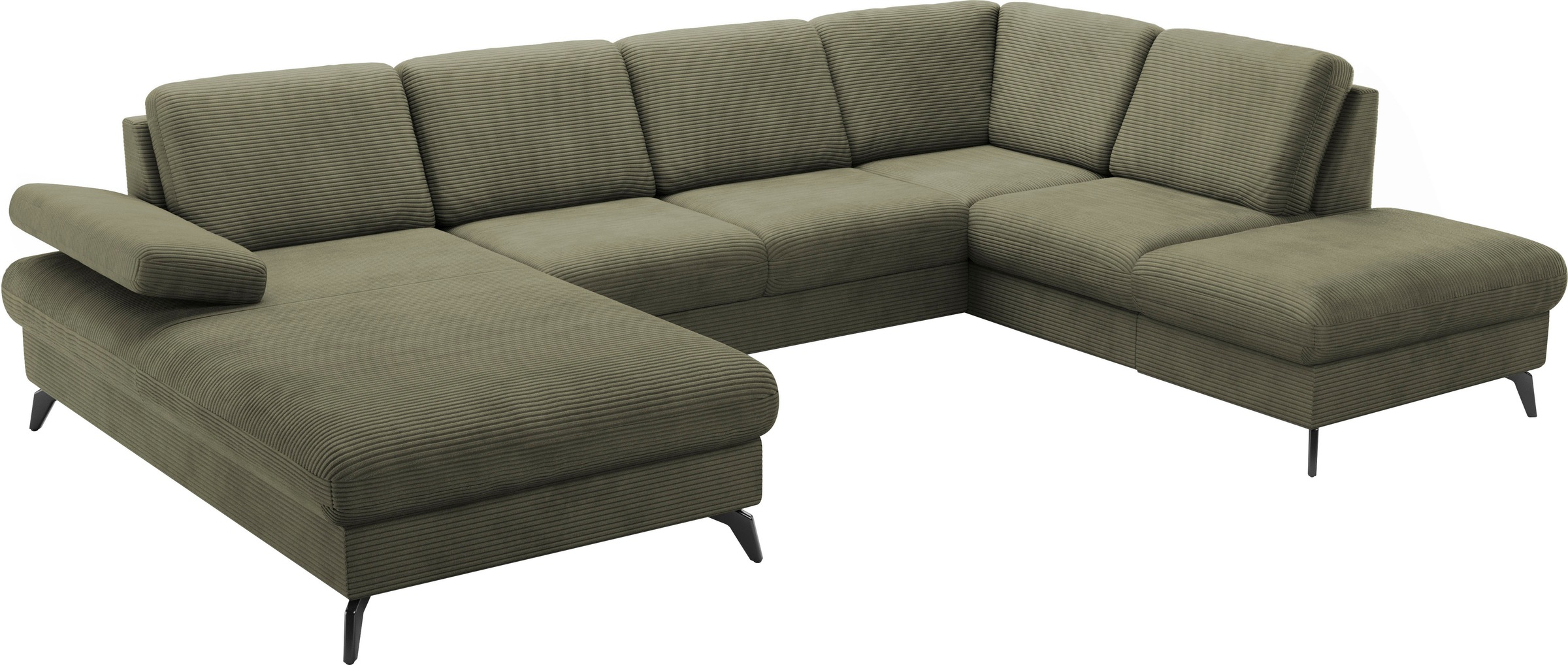sit&more Wohnlandschaft »Morris Jubi U-Form«, inkl. Armteilfunktion und 1 Zierkissen, wahlweise mit Bettfunktion