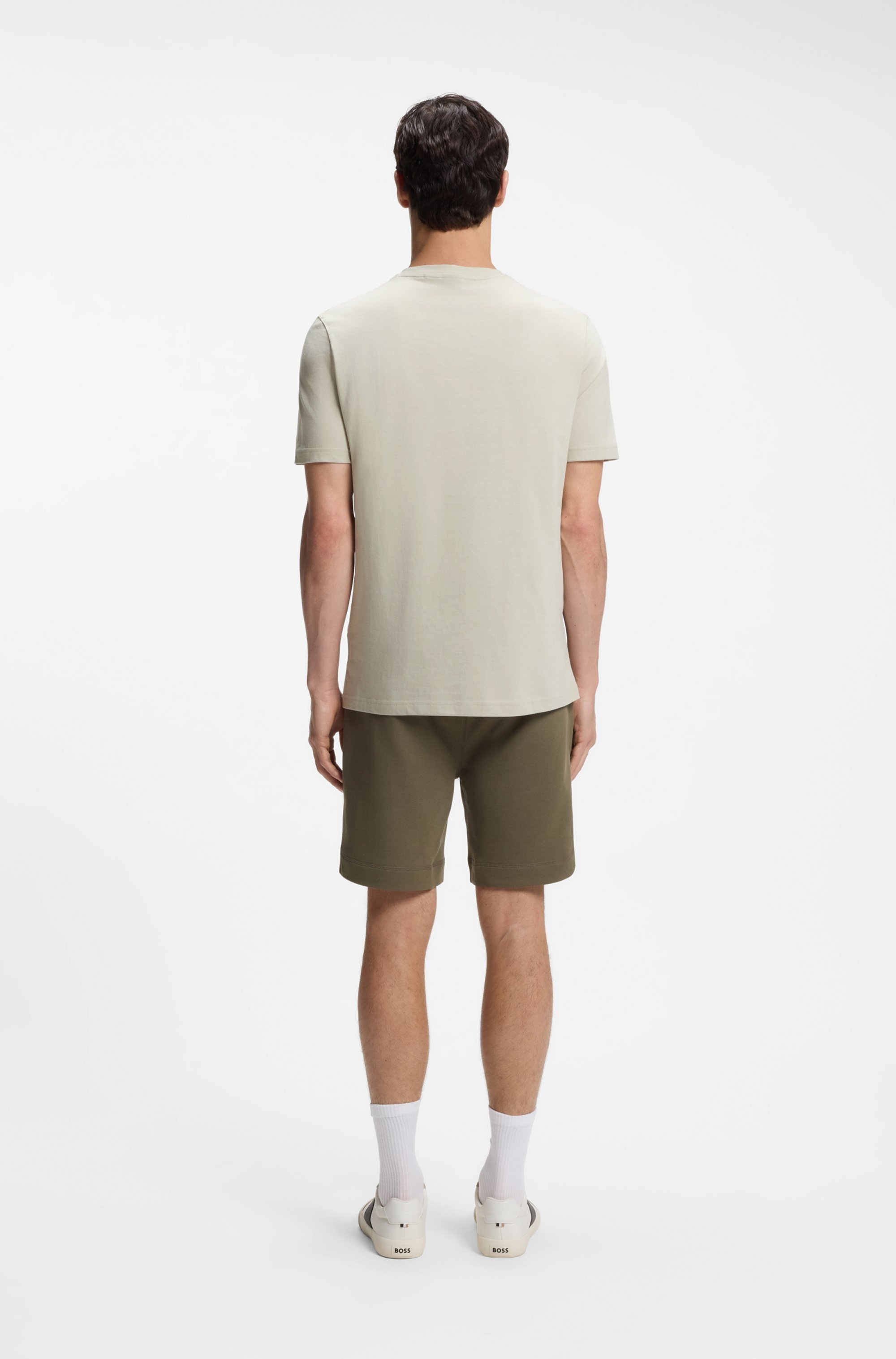 BOSS ORANGE T-Shirt Rundhalsausschnitt, Regular Fit, großer Logodruck