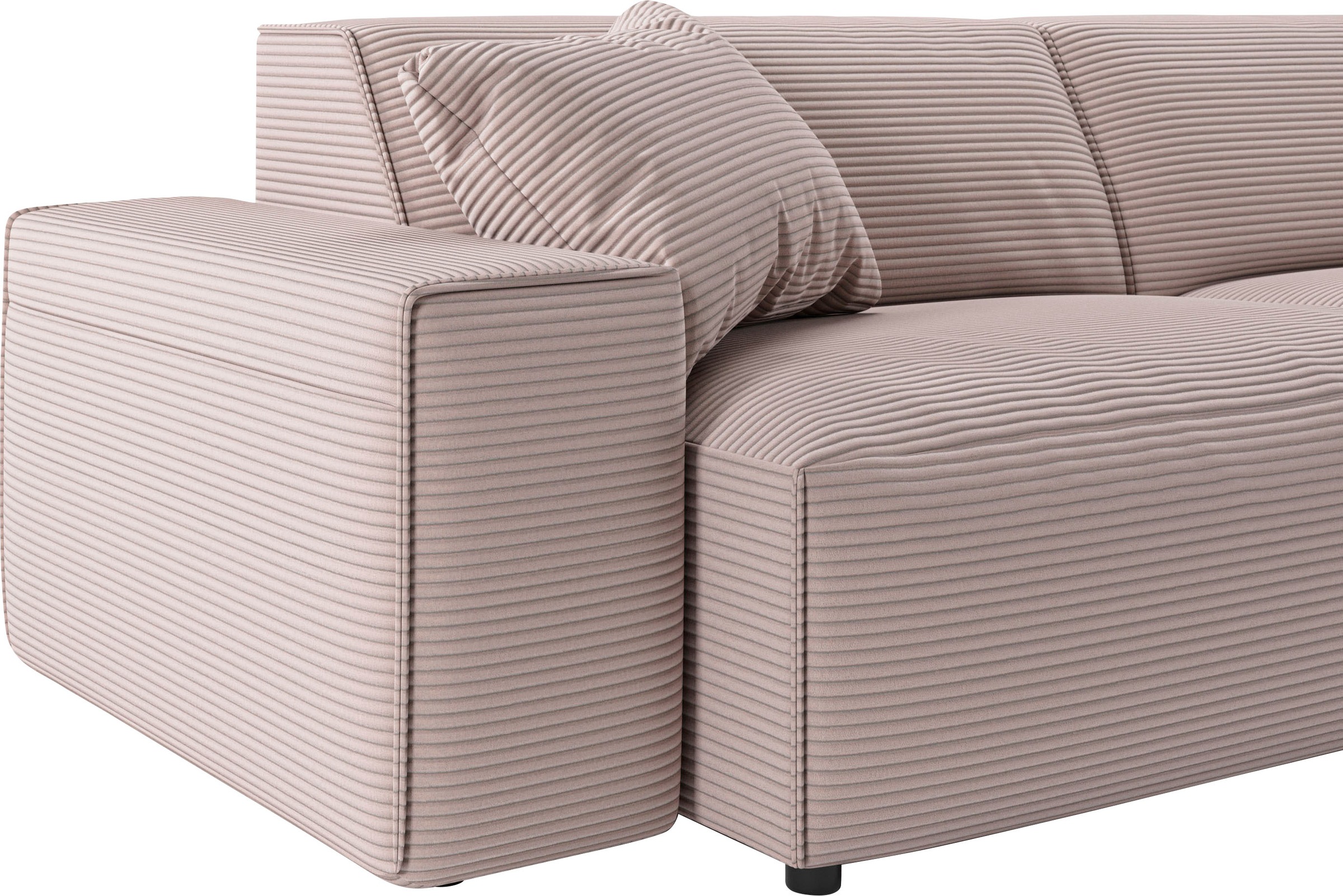andas Big-Sofa »Glimminge  auch in Breitcord, Feincord + Easy care-Bezug,«, besondere Kedernähte Zierkissen