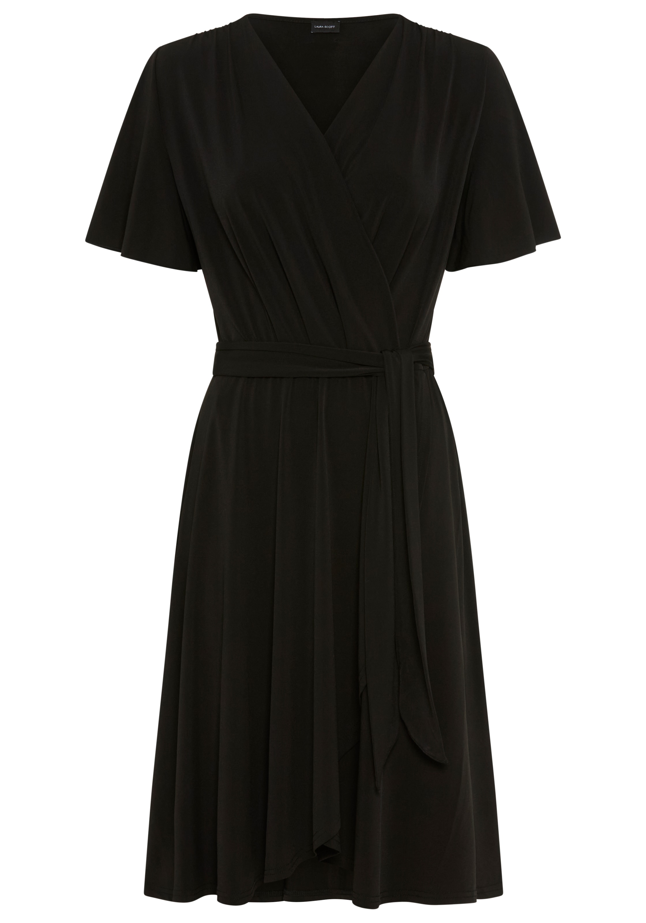 Laura Scott Abendkleid knielang, figurbetont, aus elastischem Single Jersey