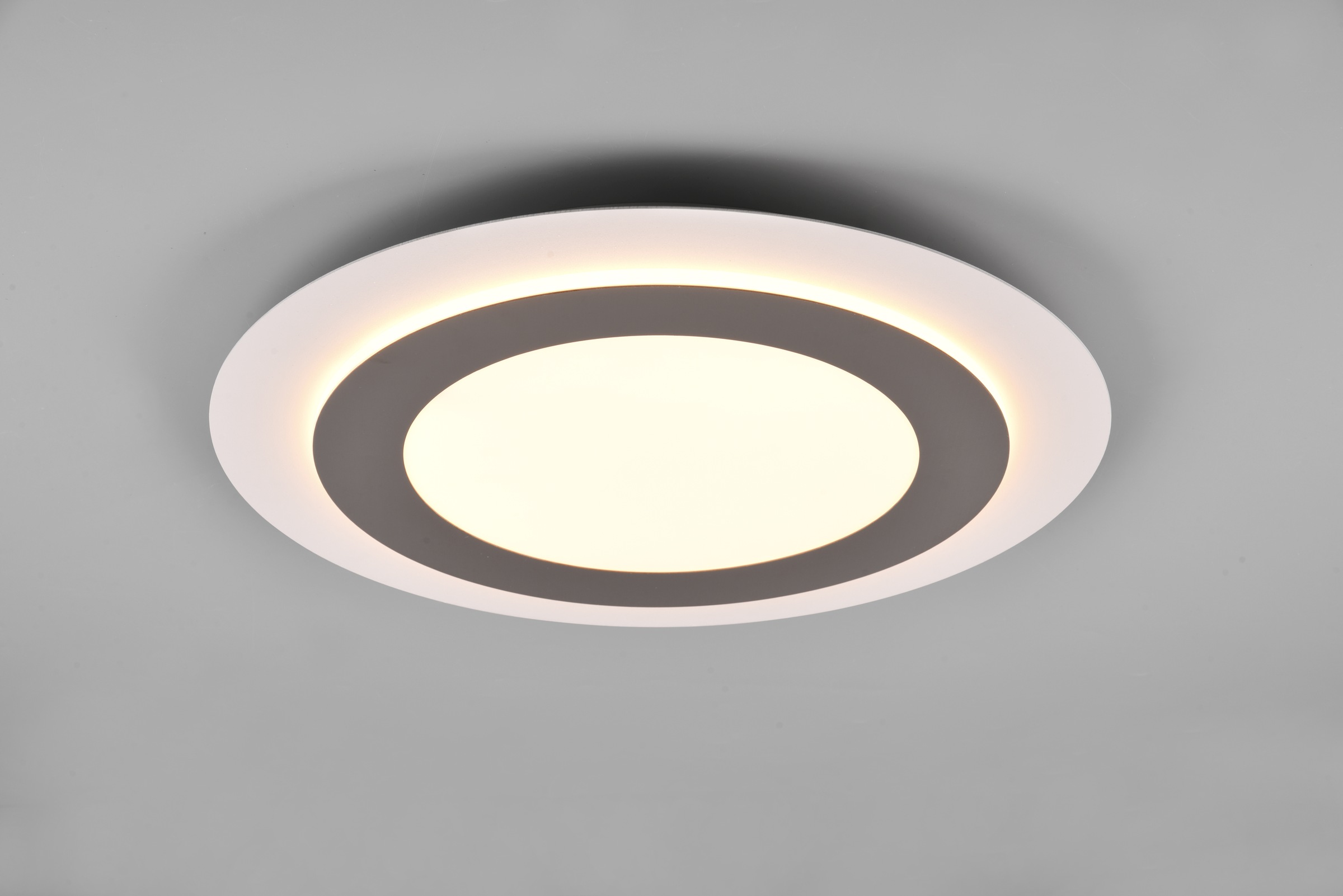 TRIO Leuchten LED Deckenleuchte »MORGAN, runde Deckenlampe Ø 45cm, dimmbar, günstig online kaufen