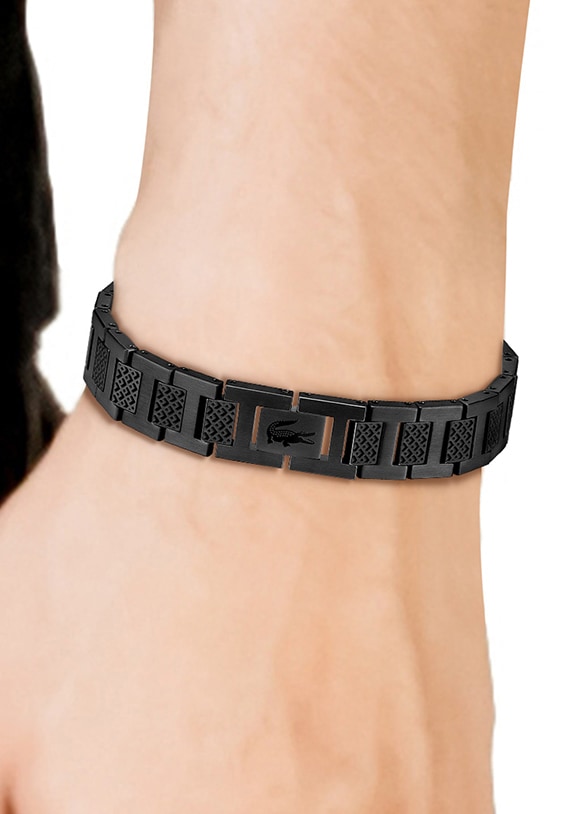 Lacoste Armband »Schmuck Edelstahl Armband Gliederkette METROPOLE«, mit Lacoste  Krokodil - zu Hoodie, Shirt, Polo, Jeans, Jacke, Sneaker! online kaufen