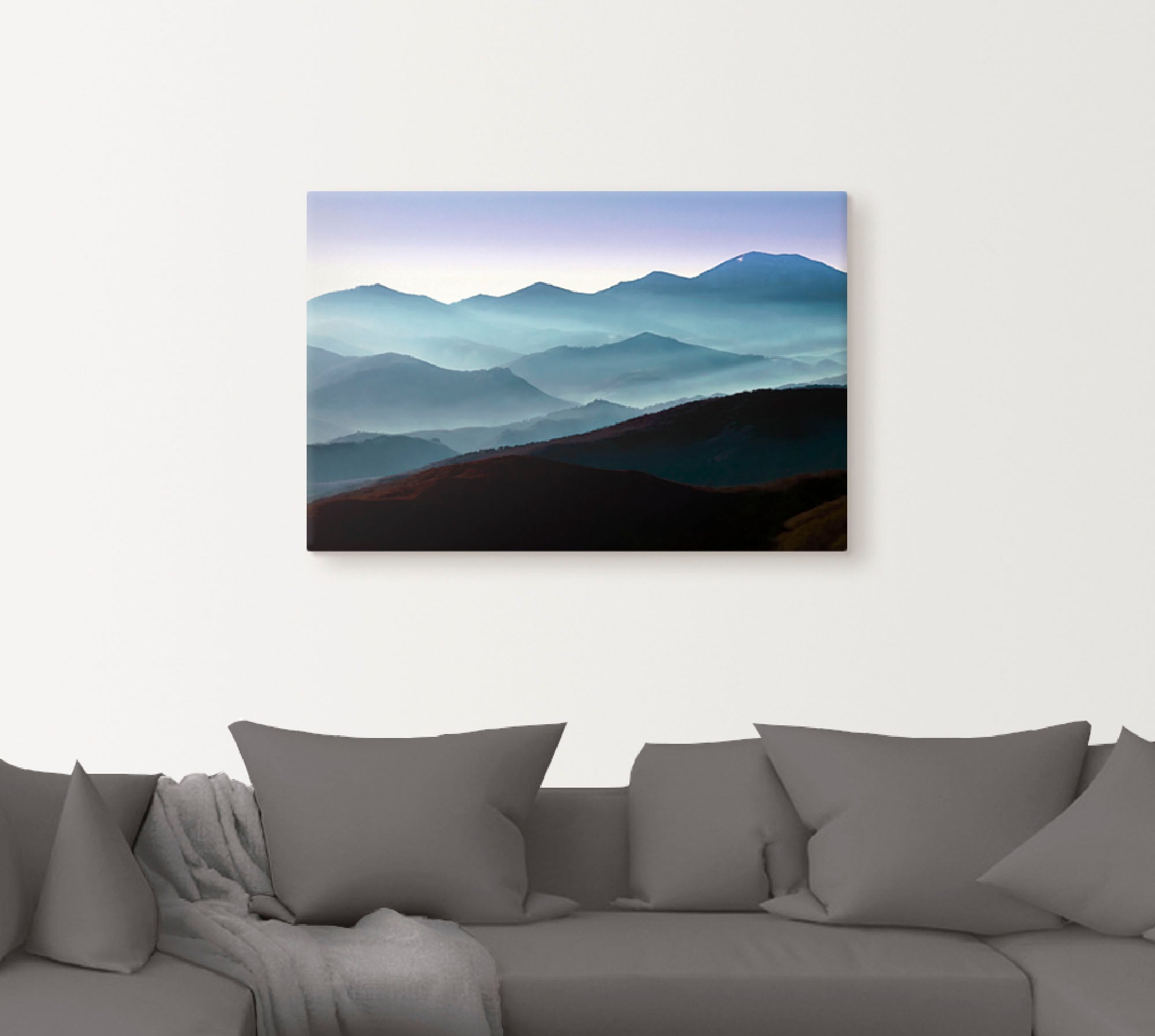 Artland Leinwandbild »Bergpanorama in Asturien«, Berge, (1 St.), auf Keilrahmen gespannt