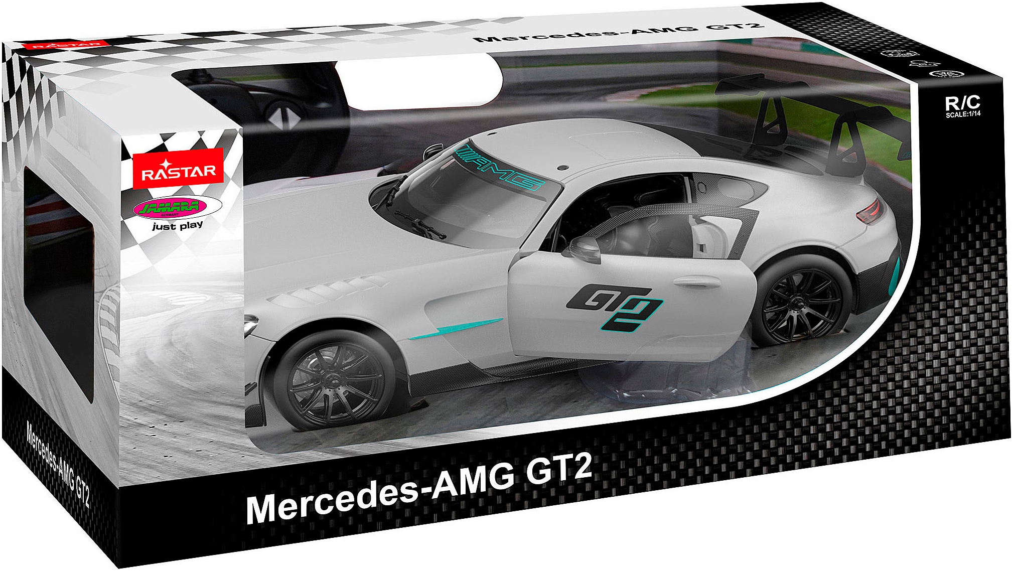 Jamara RC-Auto »Mercedes-AMG GT2 silber 2,4GHz« LED-Licht; Maßstab 1:14