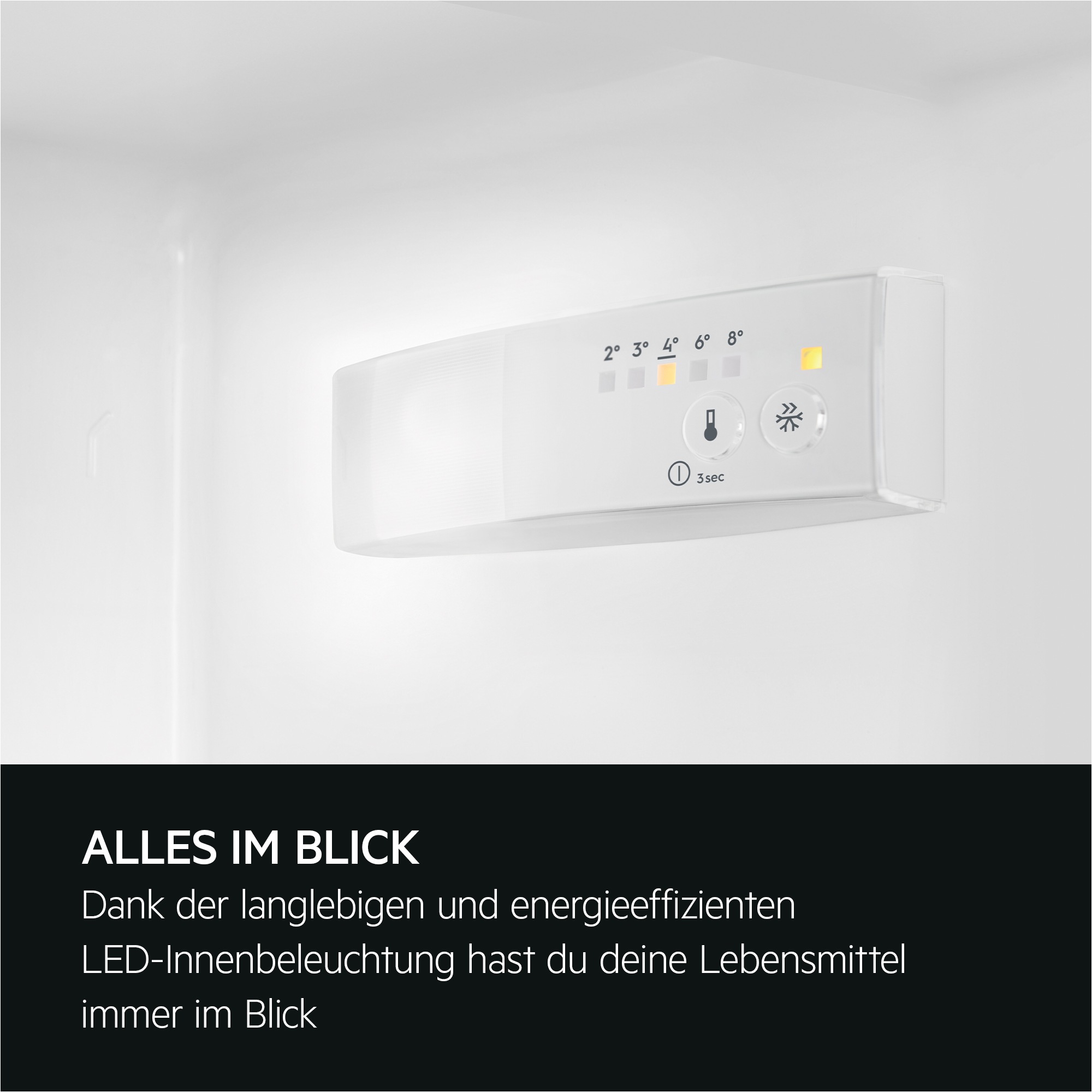 AEG Einbaukühlgefrierkombination Serie 6000 »TSC6N183ES« 177,9 cm hoch 54 cm breit 98 L, LowFrost-weniger Eisbildung, Schnellgefrierfunktion, Schlepptür
