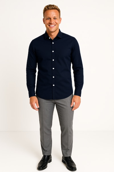 Jack & Jones Langarmhemd »Jjjoe Structure Shirt L/S«