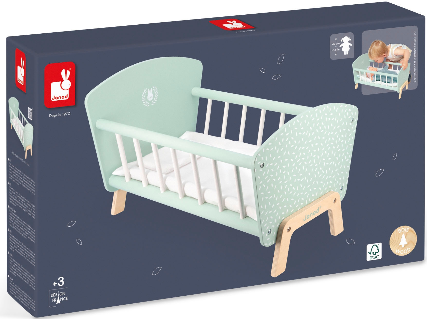 Janod Puppenbett »Zen«, FSC®- schützt Wald - weltweit