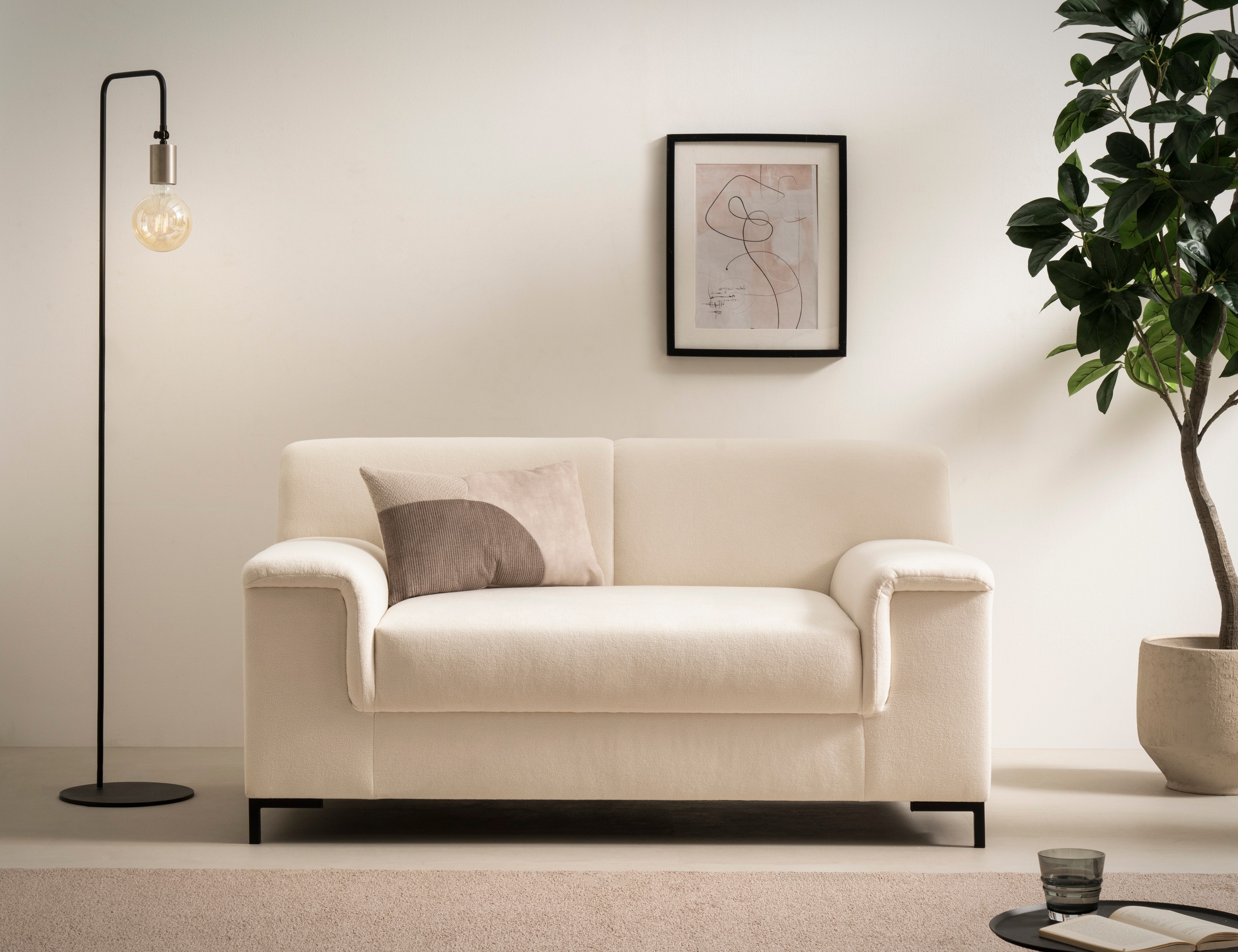 INOSIGN 1,5-Sitzer »Jamie 2 B/T/H: 144/81/76 cm, auch in Cord«, zeitlos, mo günstig online kaufen