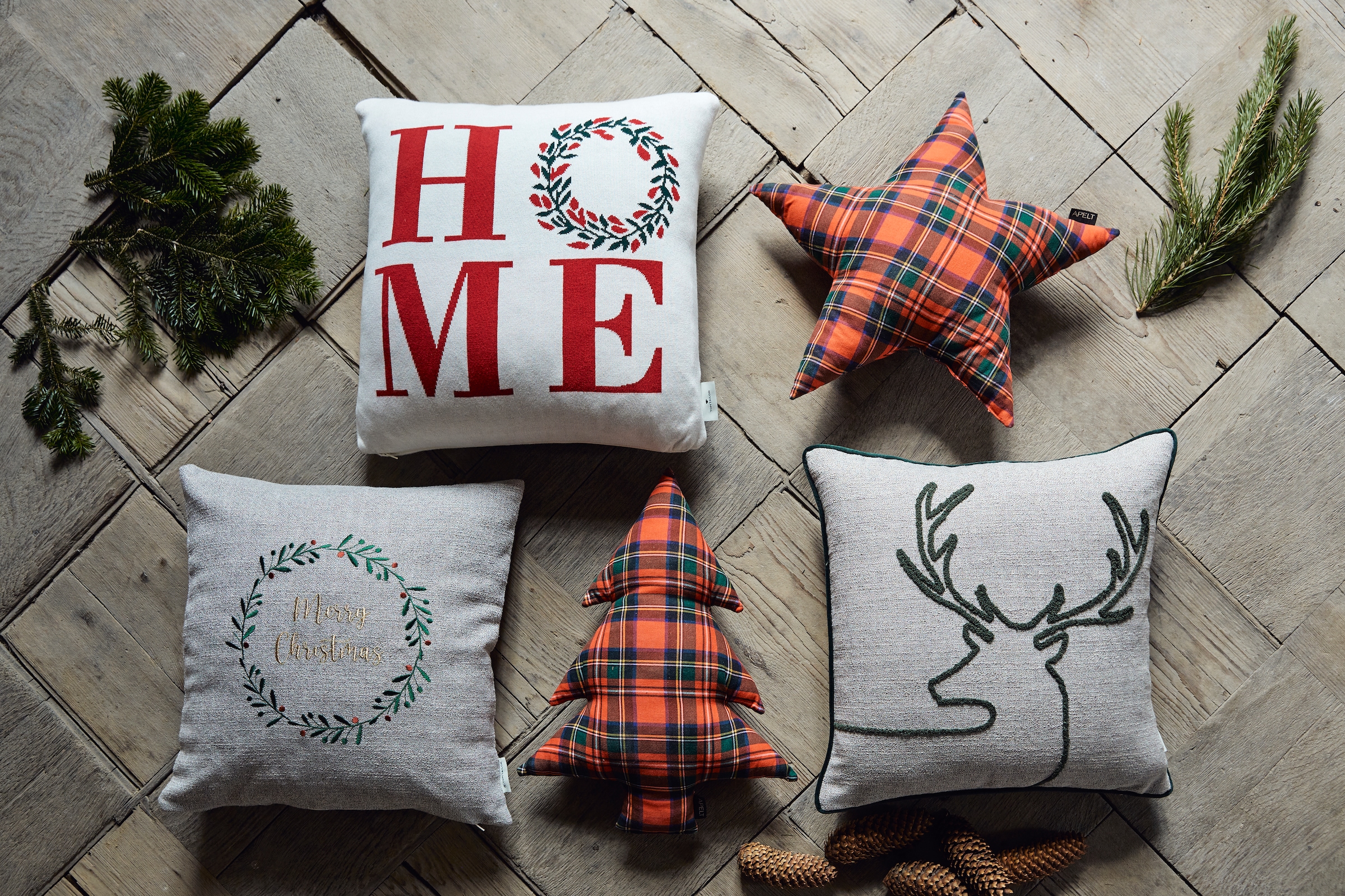 TOM TAILOR HOME Dekokissen »Xmas Home«, Kissenhülle ohne Füllung, 1 Stück günstig online kaufen