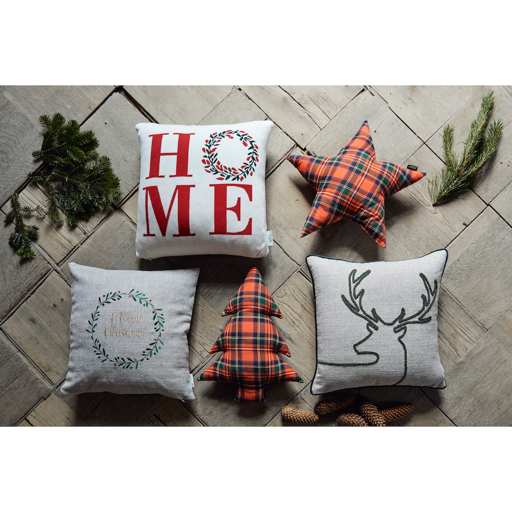 TOM TAILOR HOME Dekokissen »Xmas Deer«