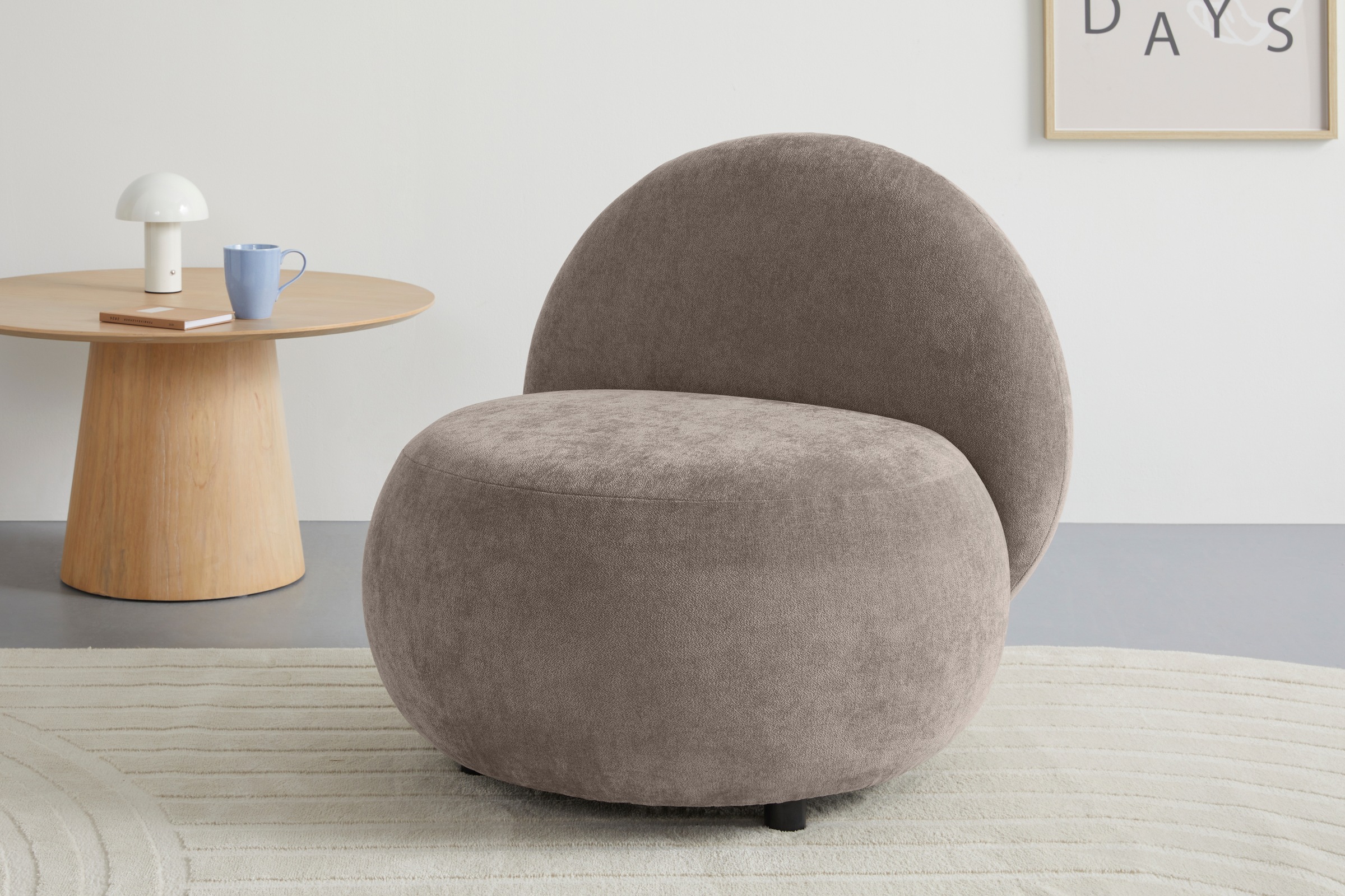 s.Oliver Sessel »Bennid, moderner Designsessel mit Lederriemen, softes Desi günstig online kaufen