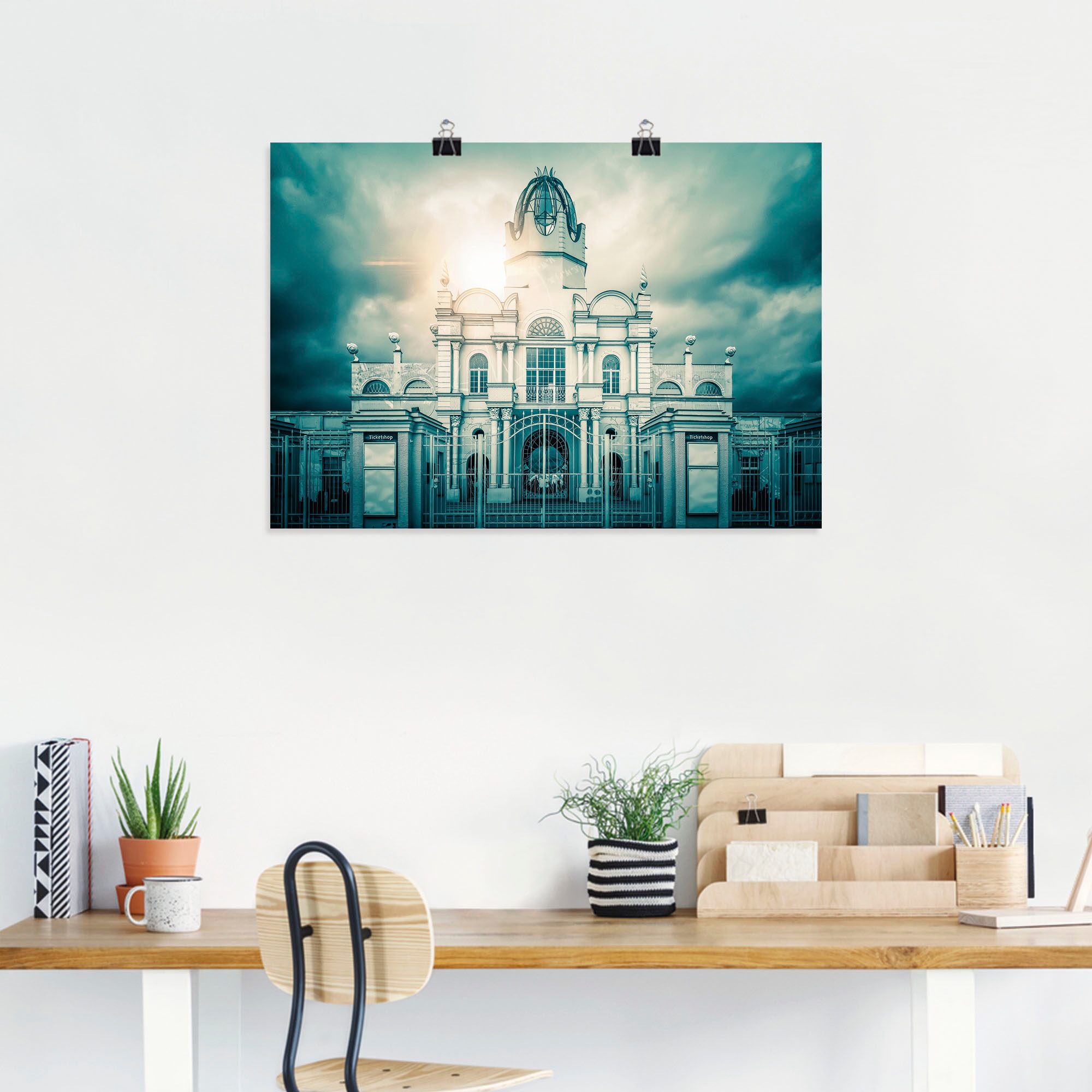 Artland Wandbild »Schloss vom Freizeitpark Belantis«, Gebäude, (1 St.), als Alubild, Leinwandbild, Wandaufkleber oder Poster in versch. Größen