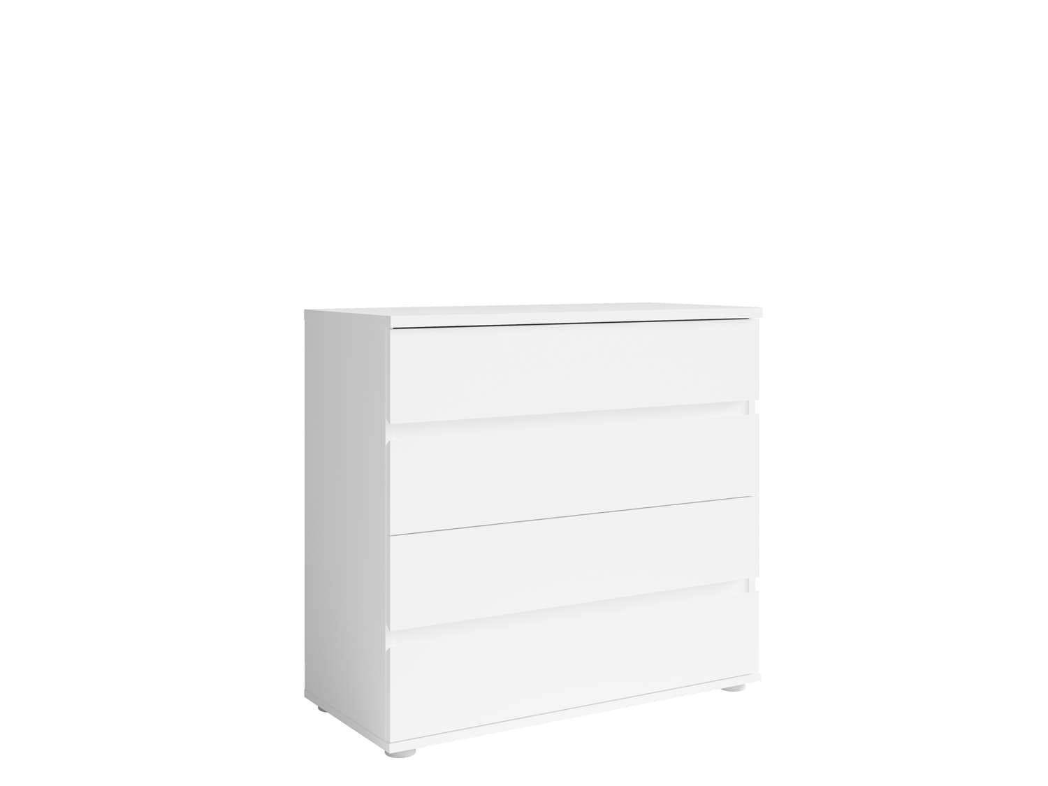 Home affaire Kommode »Greti Sideboard mit 4 Schubladen, Maße B/T/H: 91,2/42/84,3 cm«, Schubladenschrank mit viel Stauraum, weiß matt, Breite 91,2 cm