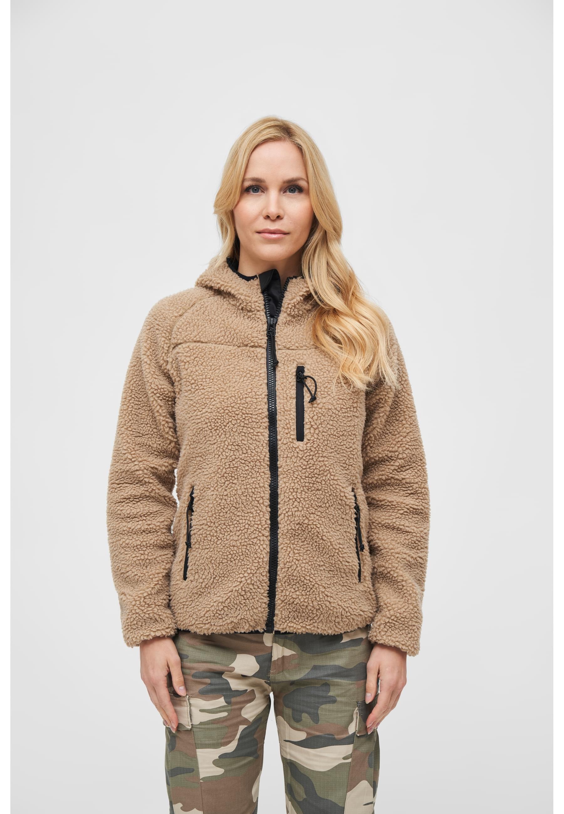 Brandit Allwetterjacke »Brandit Damen Ladies Teddyfleecejacket« 1 Stk. tlg. mitKapuze