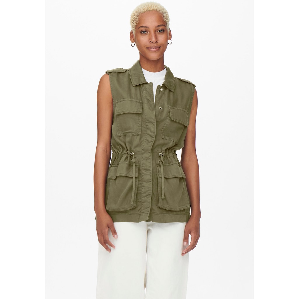 ONLY Kurzweste »ONLKENYA LIFE UTILITY WAISTCOAT OTW«