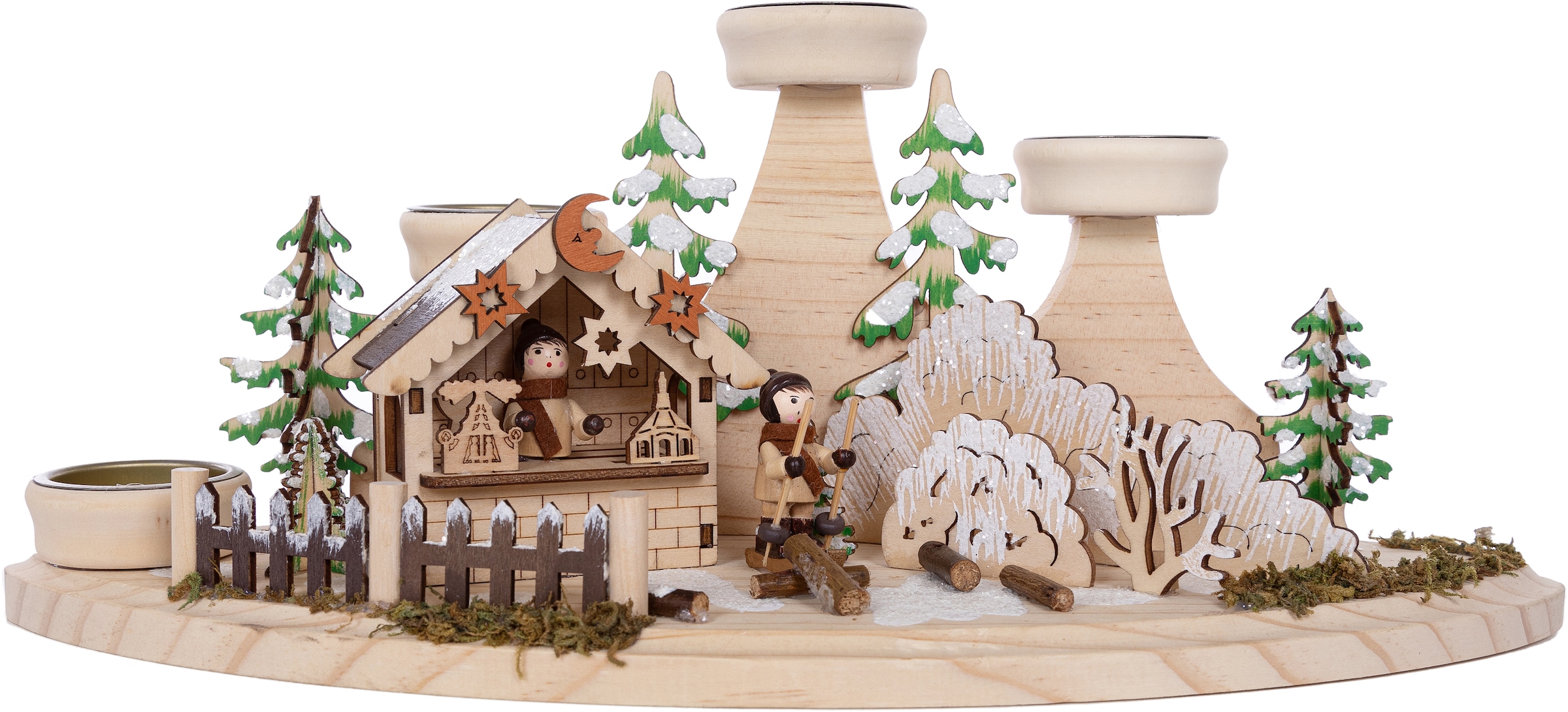 Accessoires & Myflair Möbel St.), bestellen Holz Winterlandschaft »Weihnachtsdeko«, Teelichthalter online aus (1