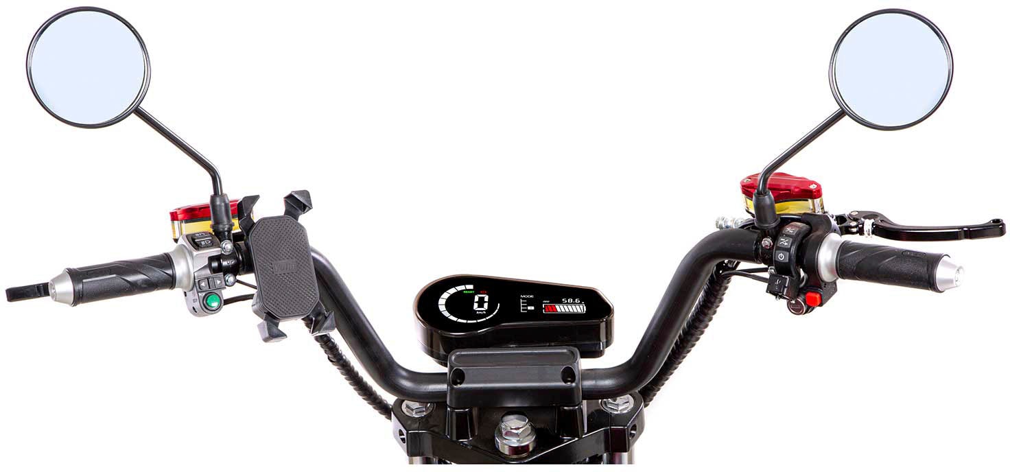 SXT Scooters E-Motorroller »Chopper XL PRO«, bis zu 80 km Reichweite, mit 30 Ah-Akku