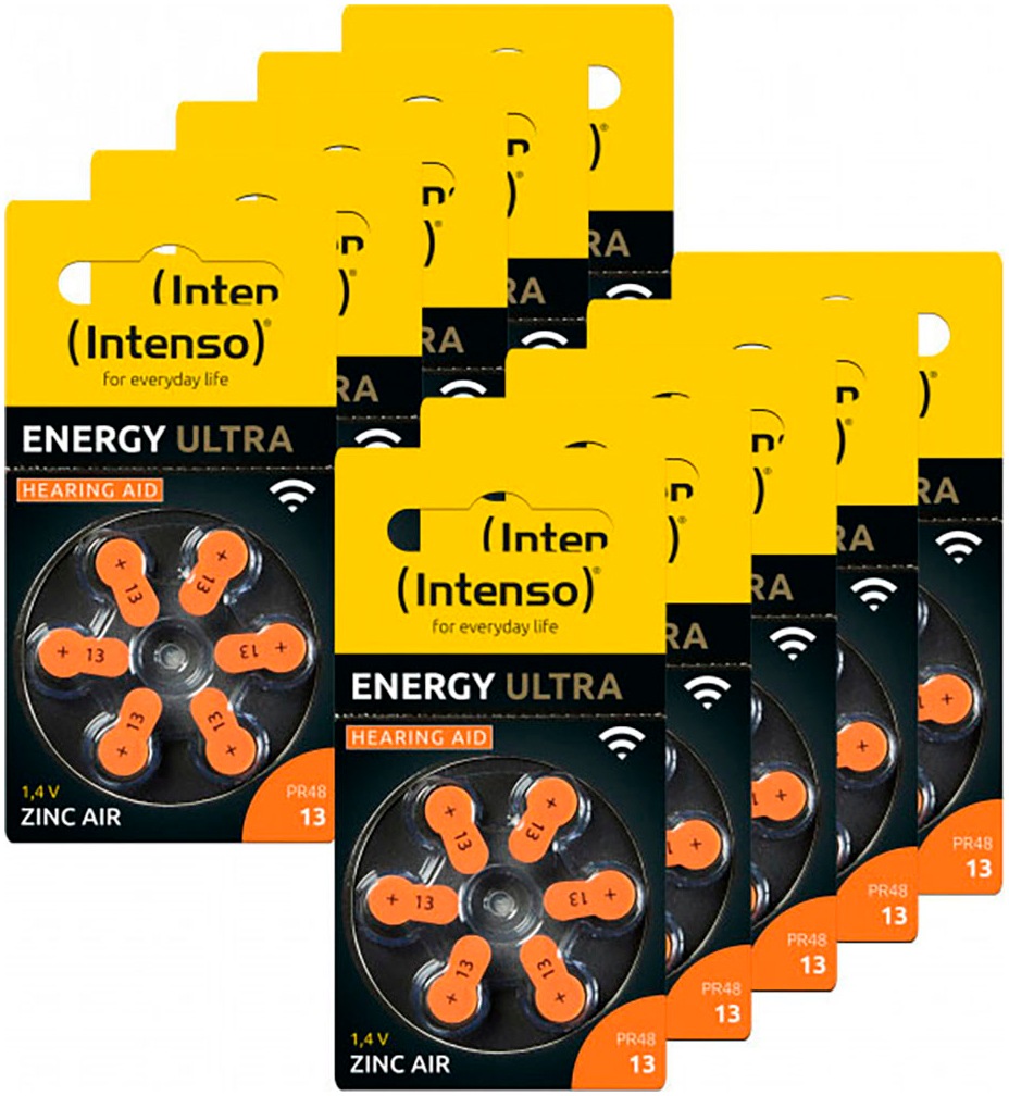 Batterie »Energy Ultra Hörgeräte Batterie 60er Pack«, PR48, (10 St.)