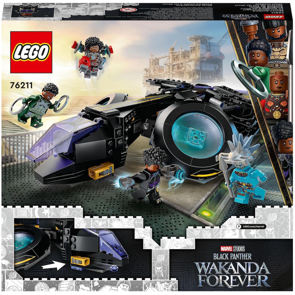 LEGO® Konstruktionsspielsteine »Shuris Sonnenvogel (76211), LEGO® Marvel«, (355 St.)