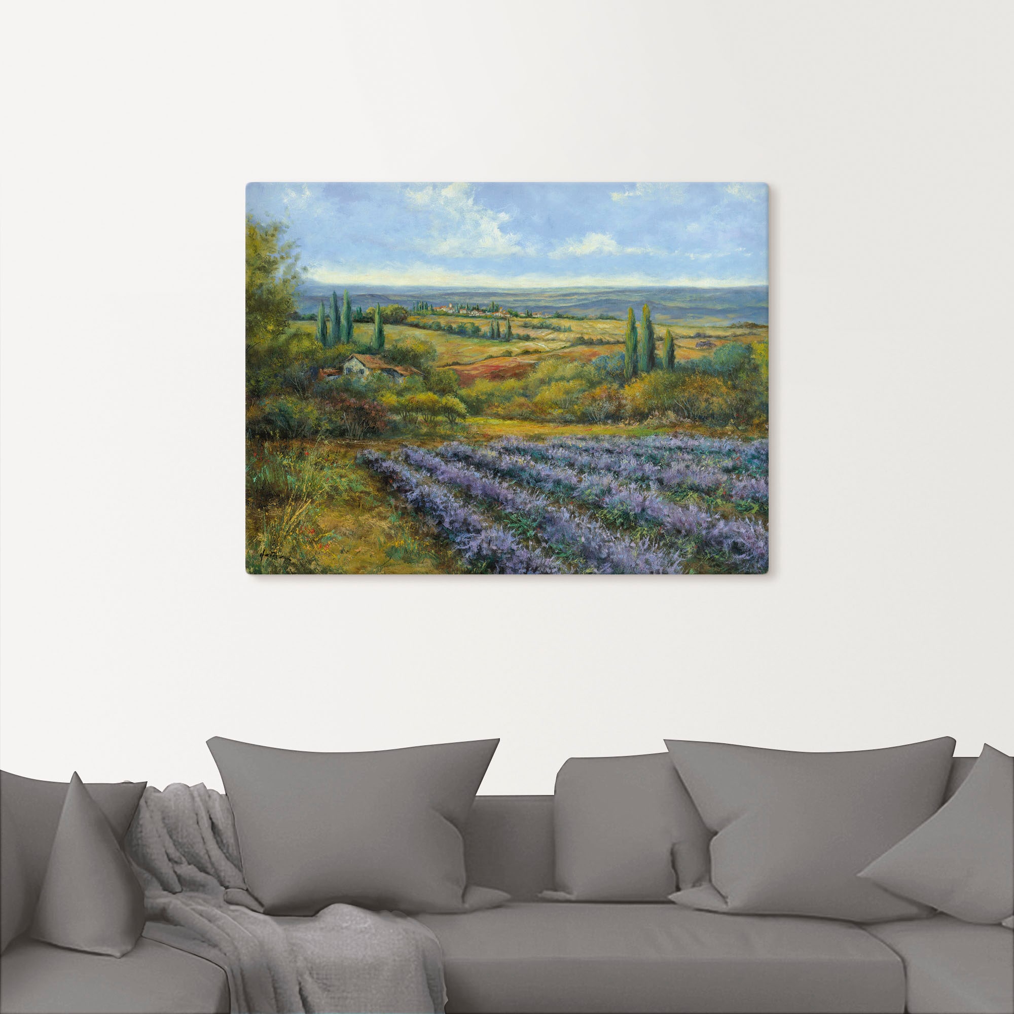 Artland Wandbild "Lavendelfelder in der Provence", Europa, (1 St.), als Lei günstig online kaufen