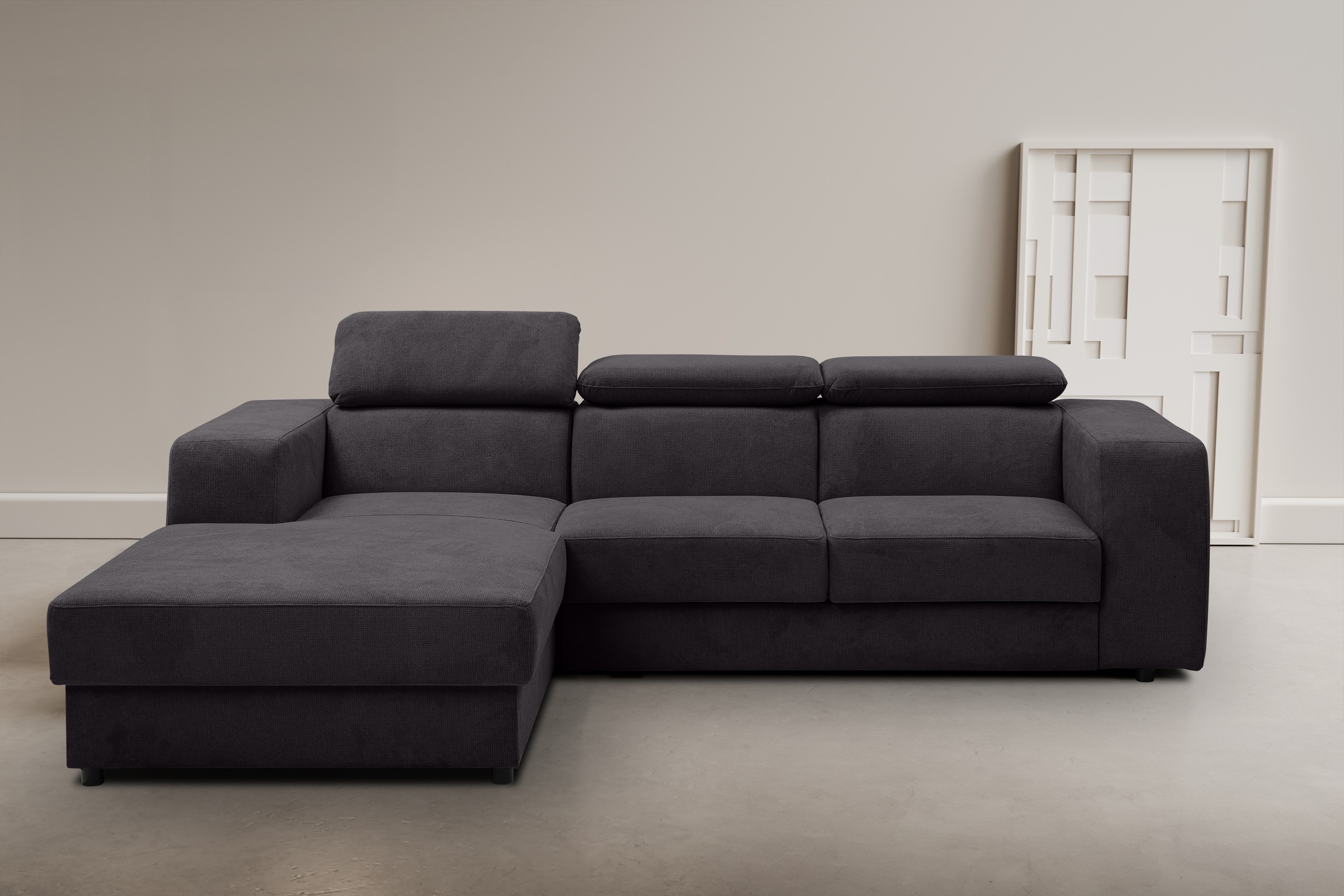 WERK2 Ecksofa »Cherry, modernes Sofa mit Komfortfunktionen, Breite 270cm, L günstig online kaufen