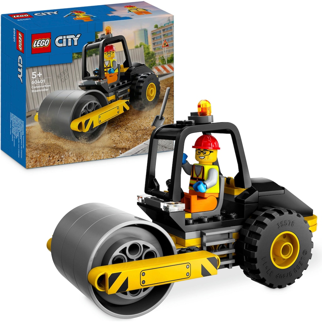LEGO® Konstruktionsspielsteine »Straßenwalze (60401), LEGO City«, (78 St.)
