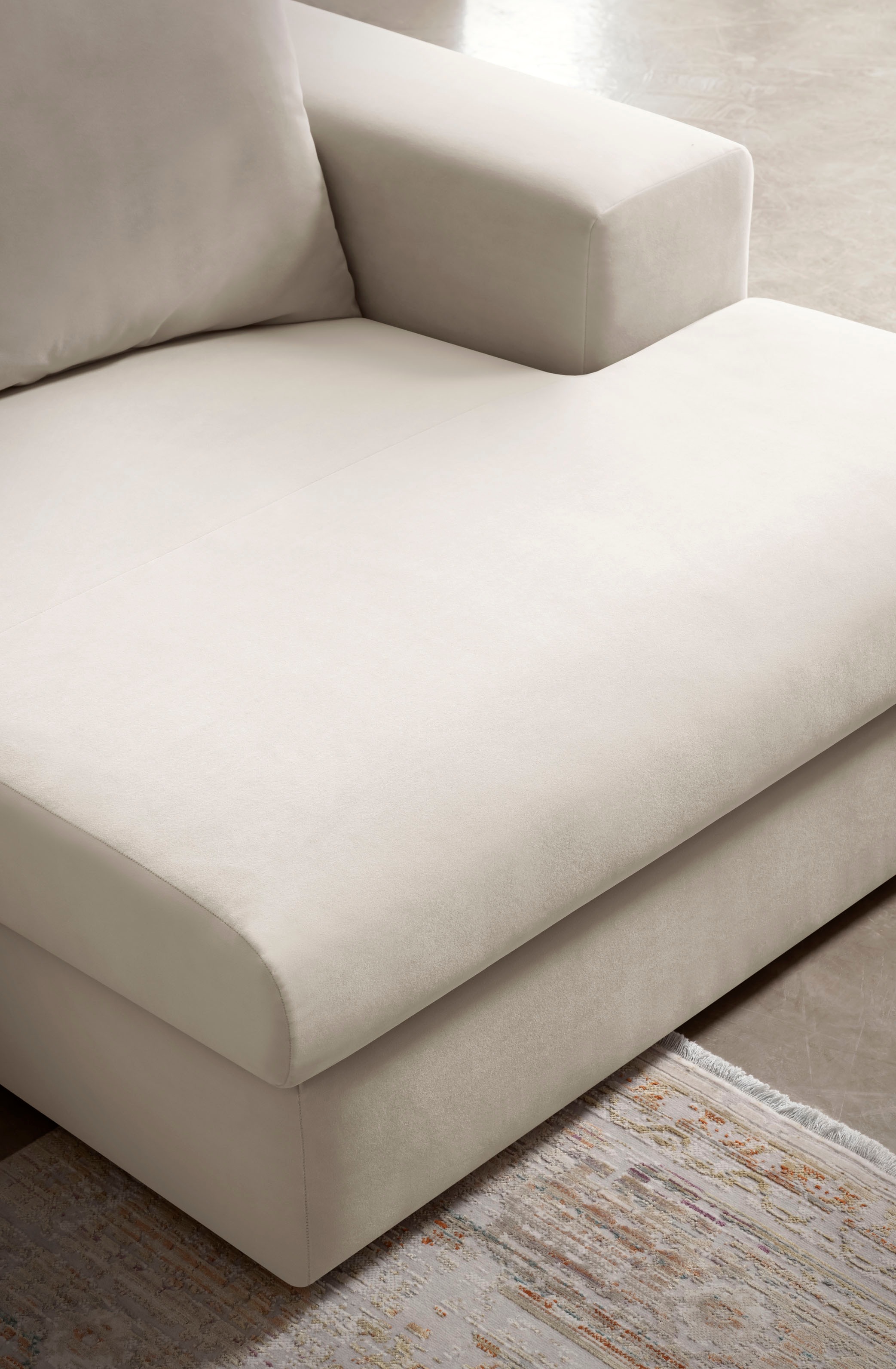 Home affaire Ecksofa »SLEETLAND XXL in Samtvelours oder Vintage-Leder-Optik, L-Form,« besonders groß und bequem