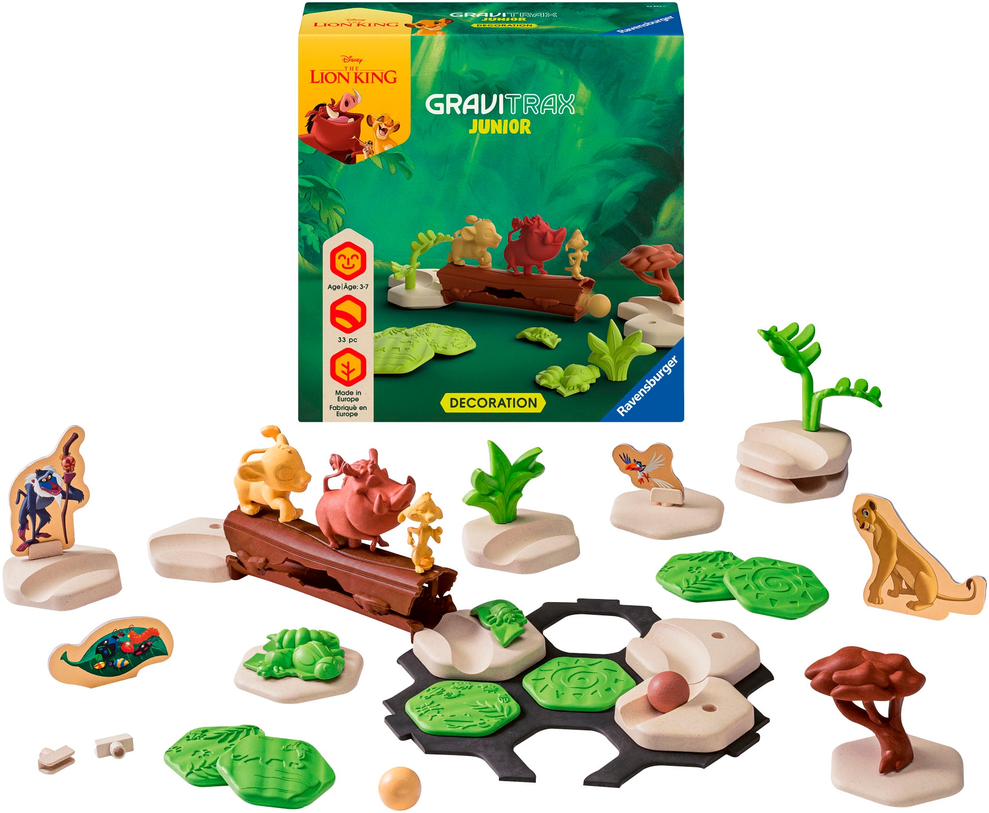 Ravensburger Kugelbahn-Bausatz »GraviTrax Junior Extension Disney Lion King« Made in Europe