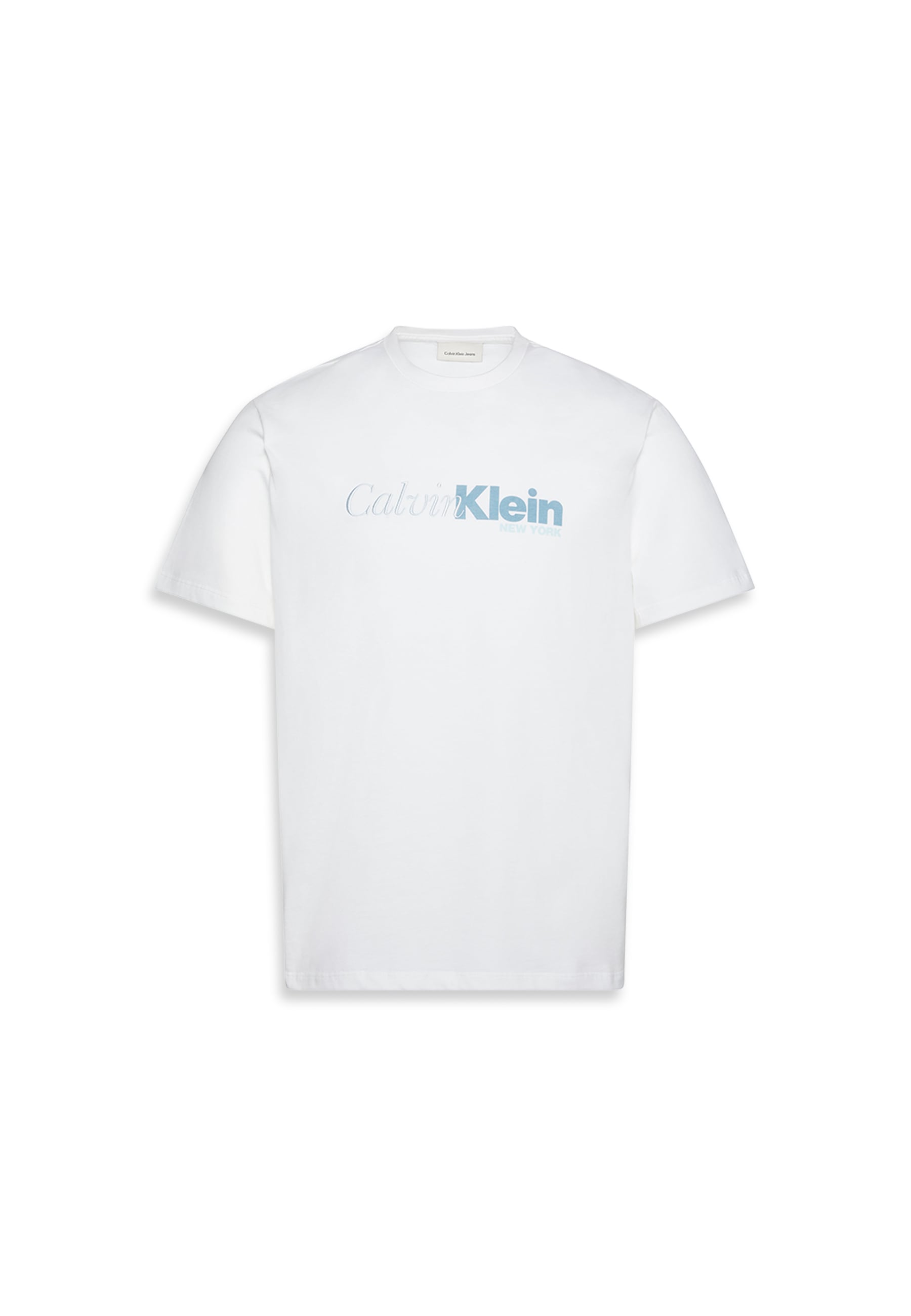 Calvin Klein T-Shirt »SS 20S EU CALVIN CURSIVE GRAPHIC« Mit Rundhalsausschnitt, regular fit