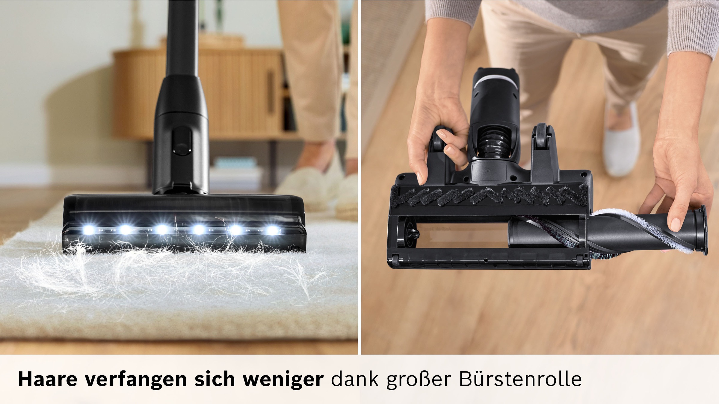 BOSCH Akku-Stielstaubsauger »Unlimited 10 BTS1042WAC, MicroClean™ Technology, 10 J. Motorgarantie« Display, Knickrohr, HEPA-Filtersystem, Schnellladegerät, 2 Akkus, weiß