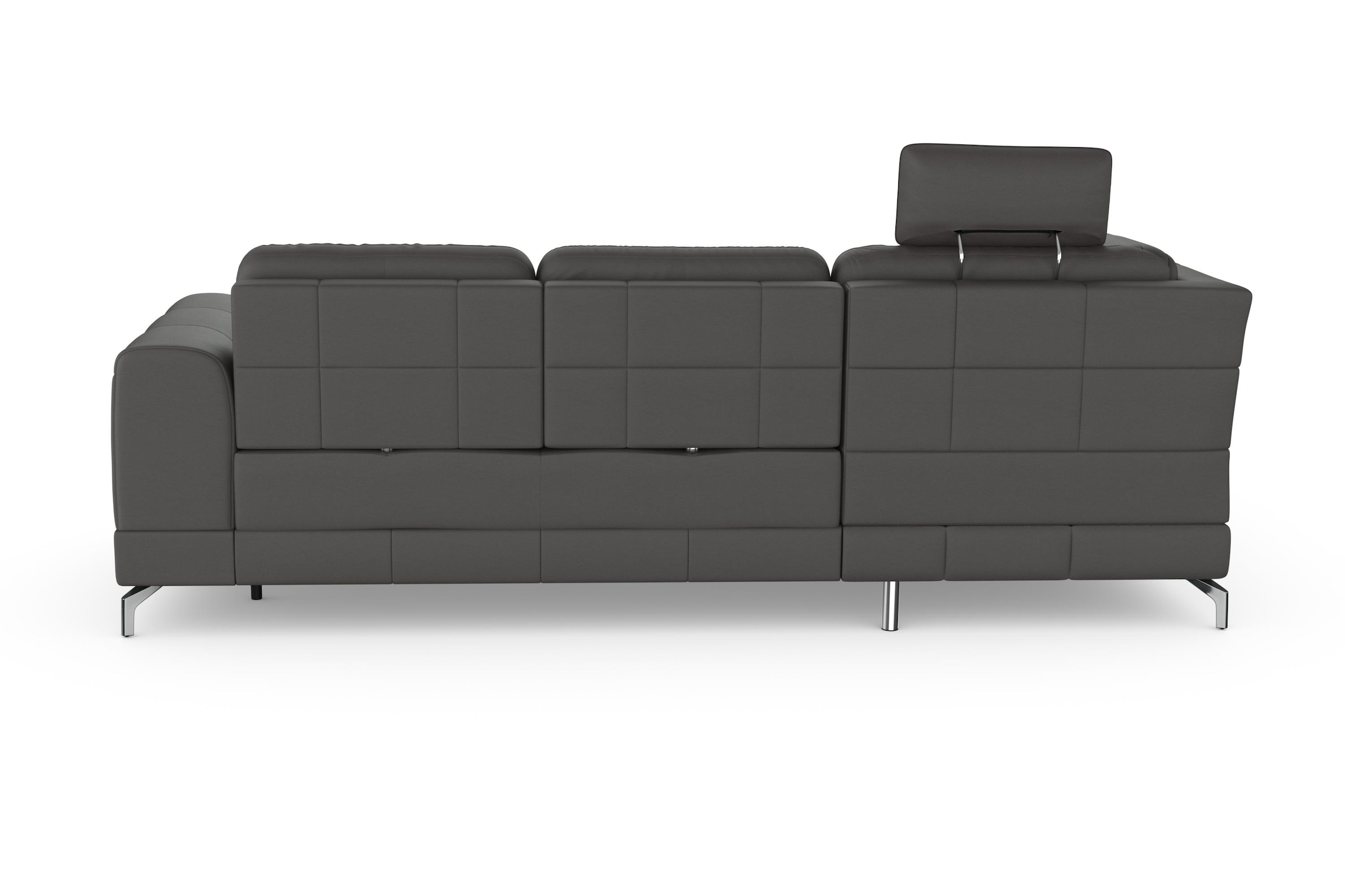 sit&more Ecksofa »Bendigo L-Form«, inklusive Sitztiefenverstellung, Bodenfreiheit 12 cm, in 2 Fußfarben