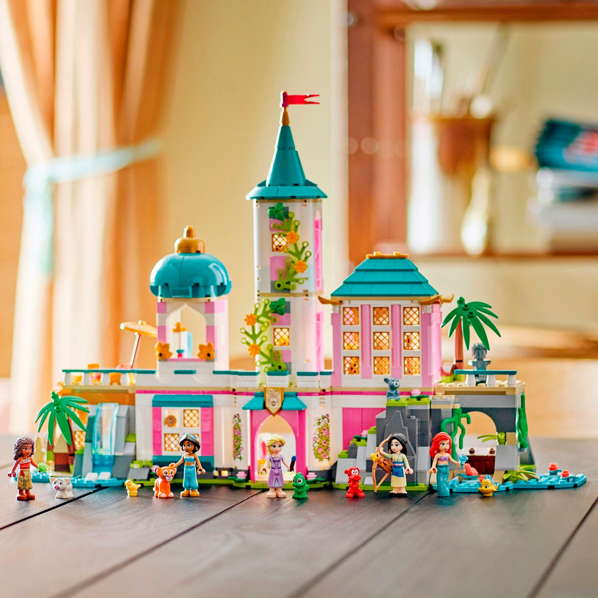 LEGO® Konstruktionsspielsteine »Prinzessinnenschloss mit Haustieren (43267), LEGO Disney Princess«, (787 St.), Made in Europe