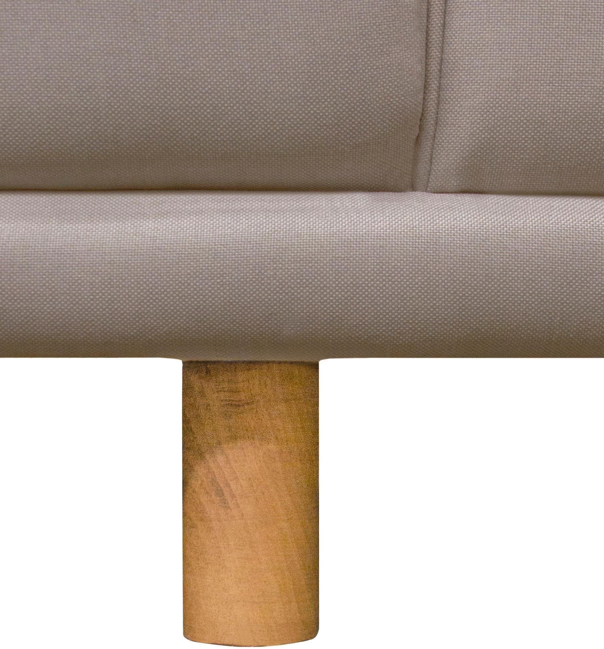 andas Ecksofa »Maroon L-Form«, in skandinavischem Design, mit losen Kissen