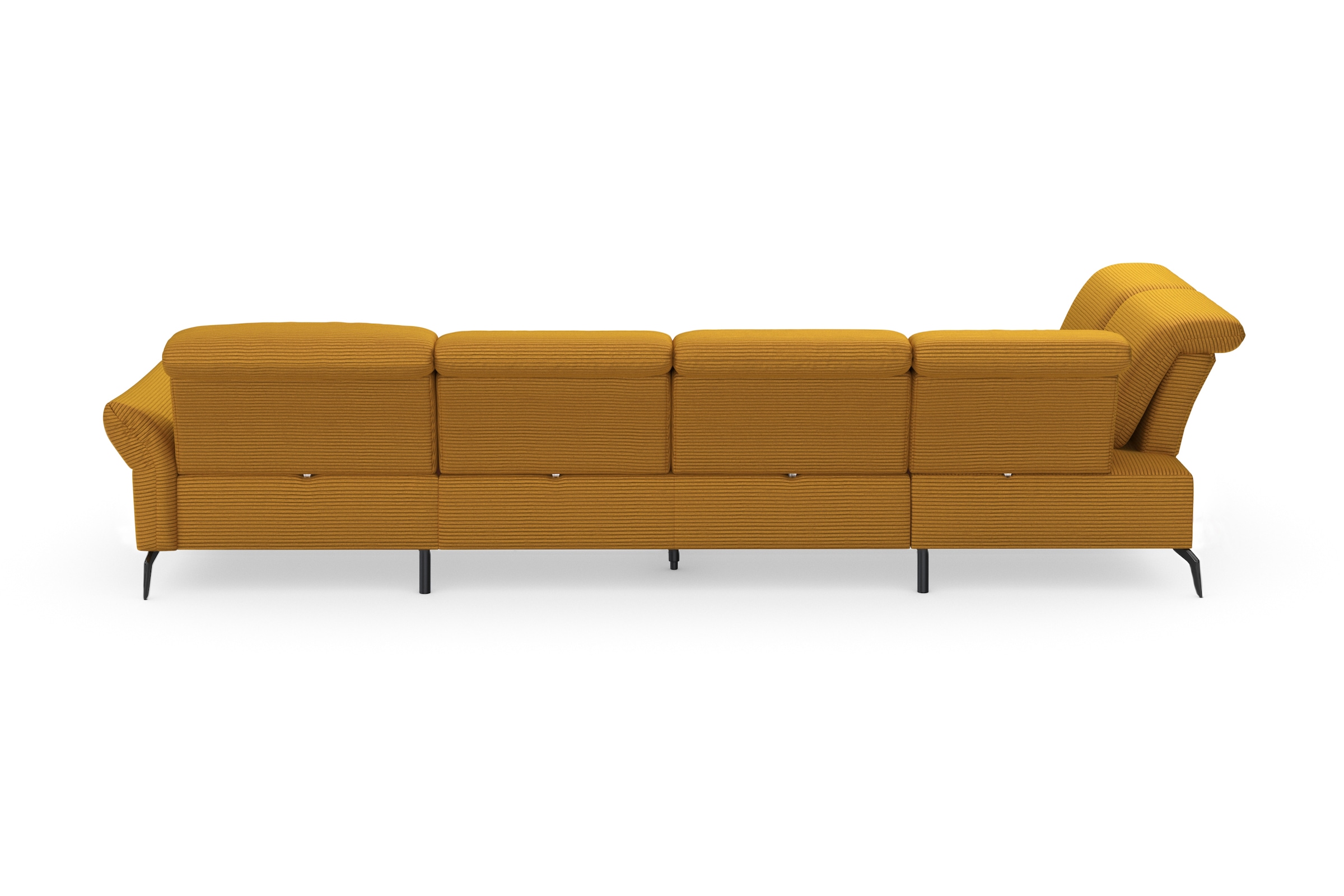 INOSIGN Wohnlandschaft »Coco U-Form«, Sitztiefen-, Arm- und Kopfteilverstellung, Cord-Bezug, Fußhöhe 15 cm