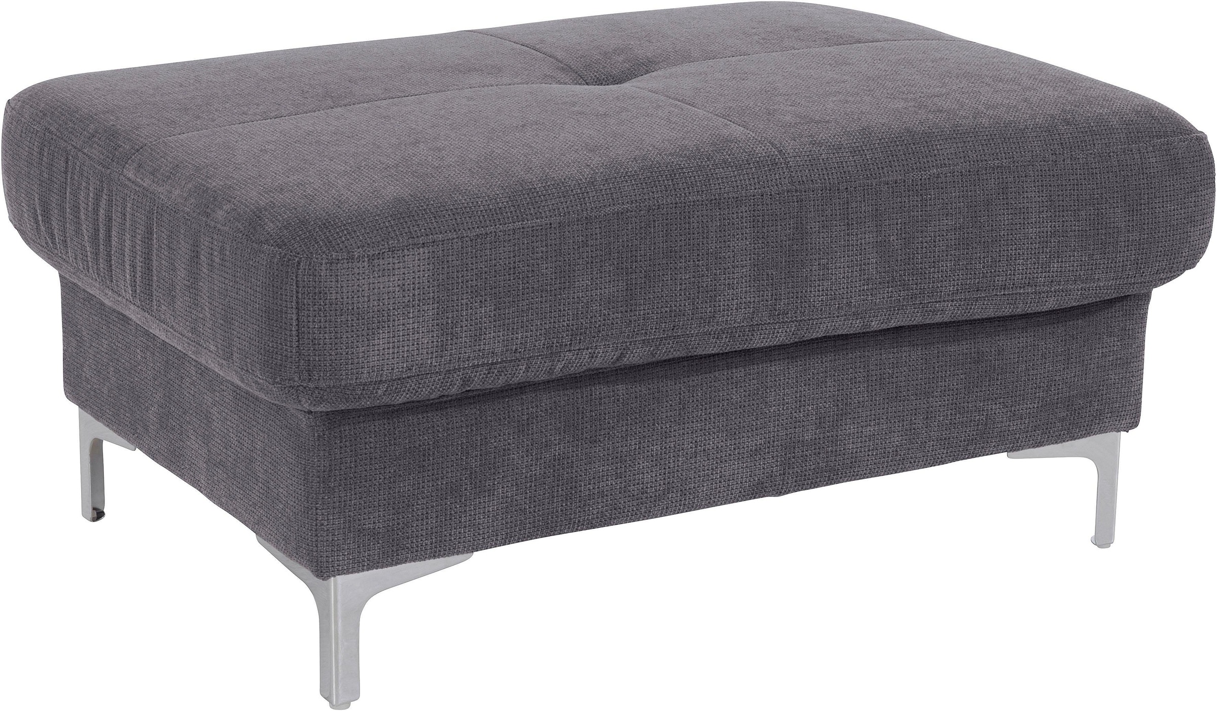 COTTA Polstergarnitur »Sammy L-Form«, (Set), Set bestehend aus: Ecksofa mit Kopfteilverstellung & Hocker